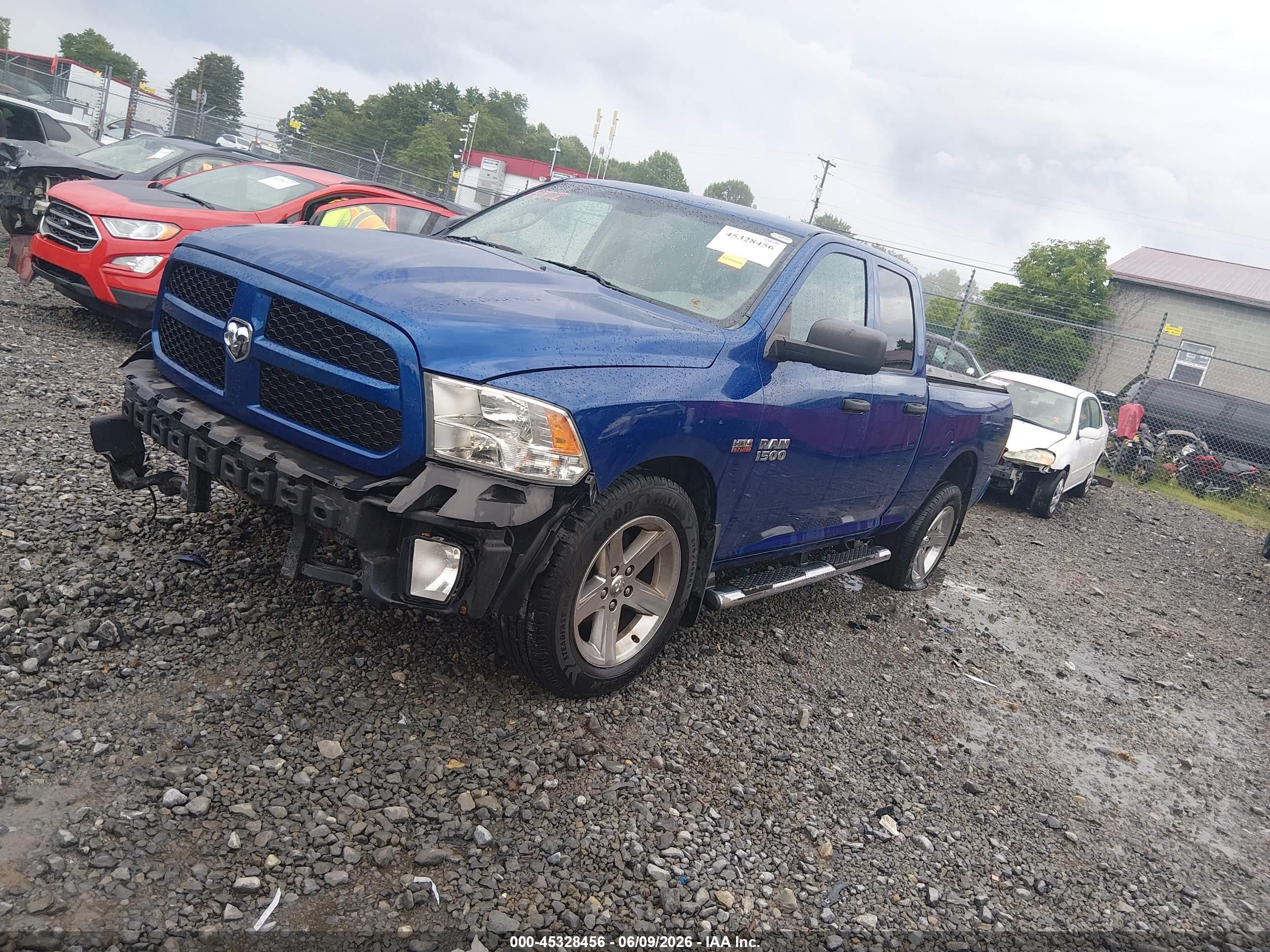2014 Ram 1500 Express Blue vin: 1C6RR7FT8ES274928