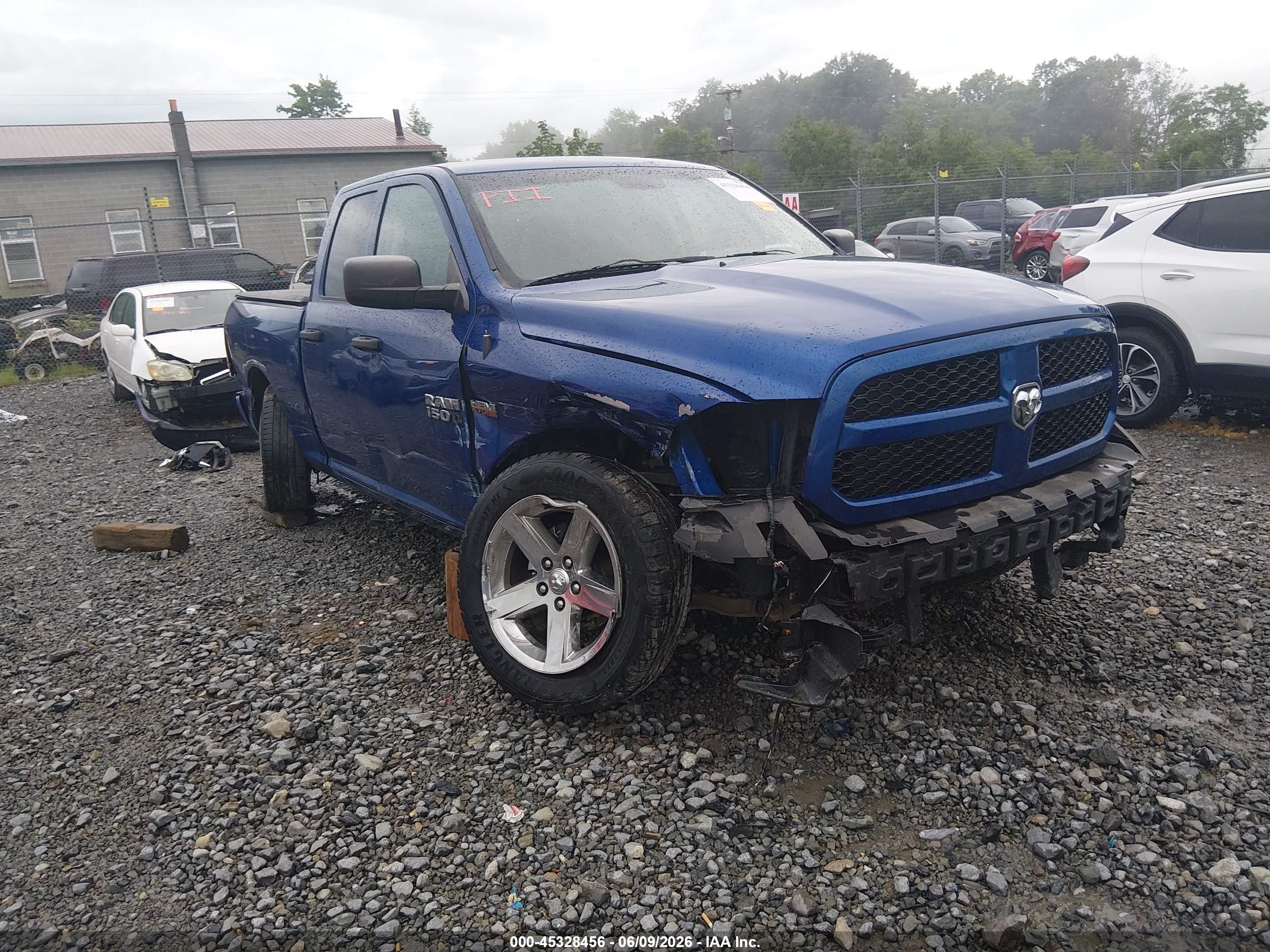 2014 Ram 1500 Express Blue vin: 1C6RR7FT8ES274928