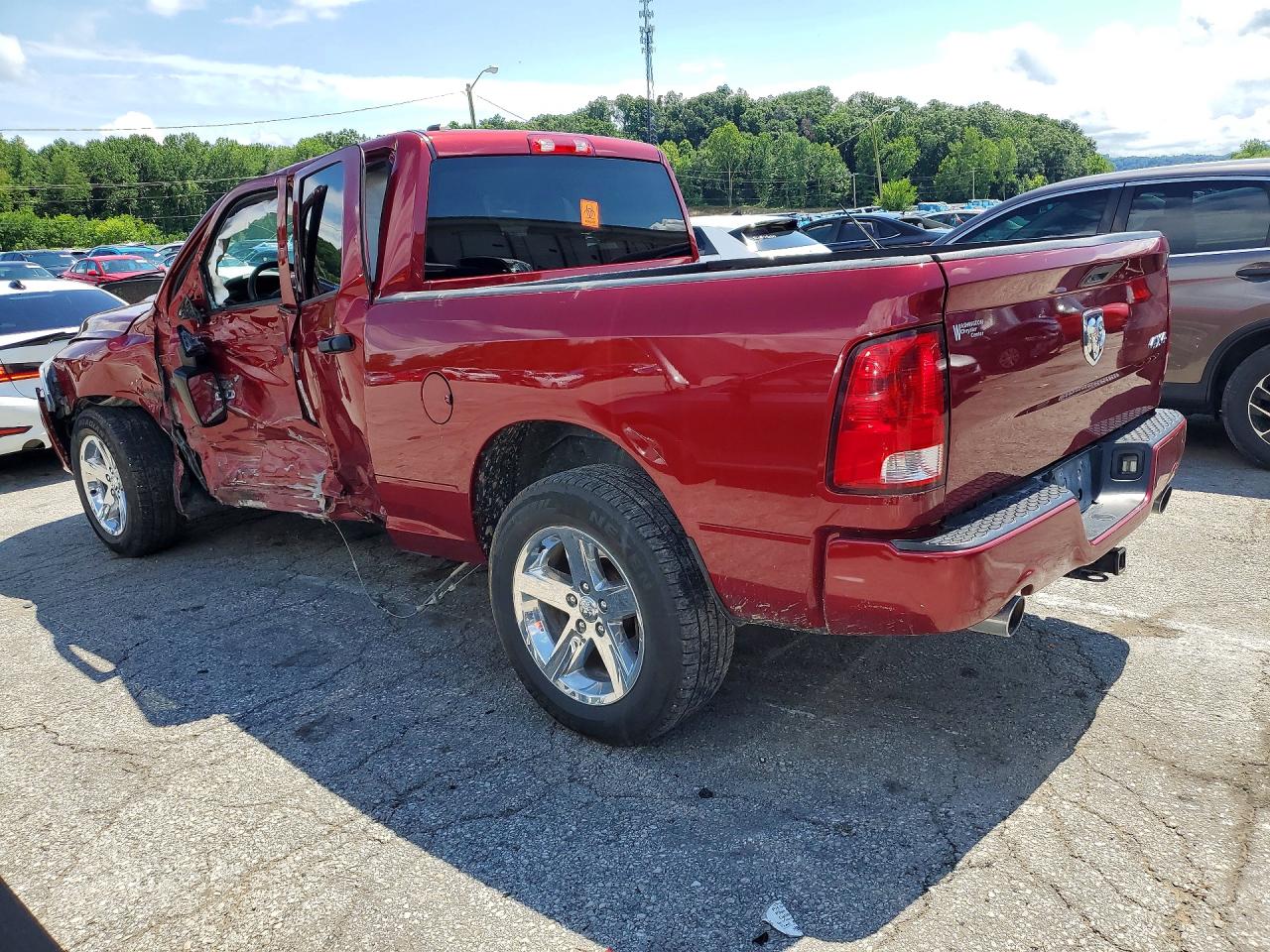 2014 Ram 1500 St Красный vin: 1C6RR7FT8ES282222
