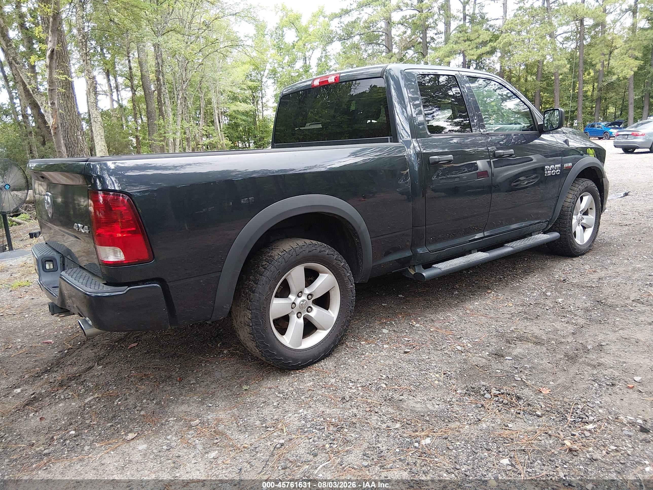 2014 Ram 1500 Express Black vin: 1C6RR7FT8ES331239