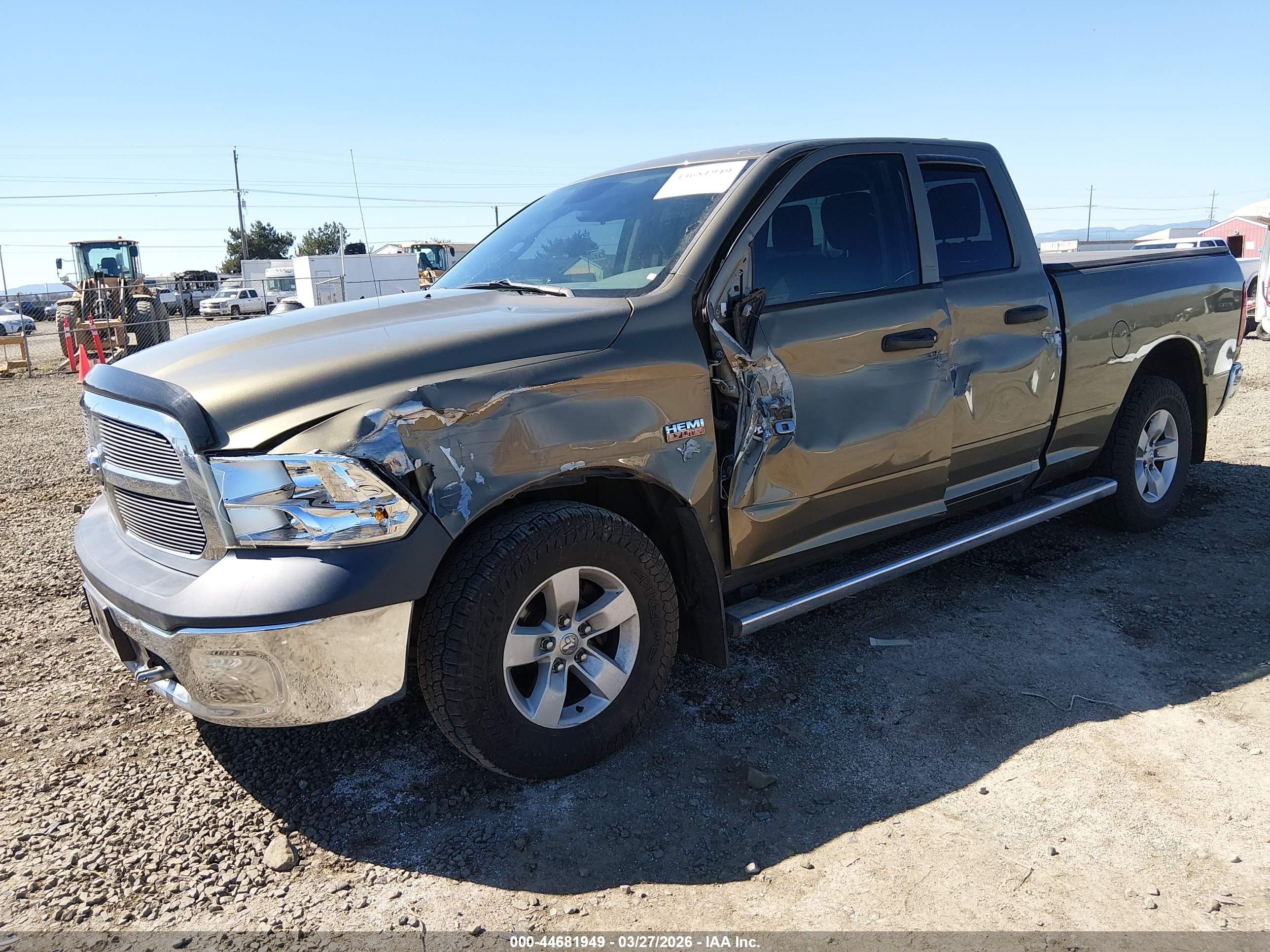 2014 Ram 1500 Tradesman Green vin: 1C6RR7FT8ES394213