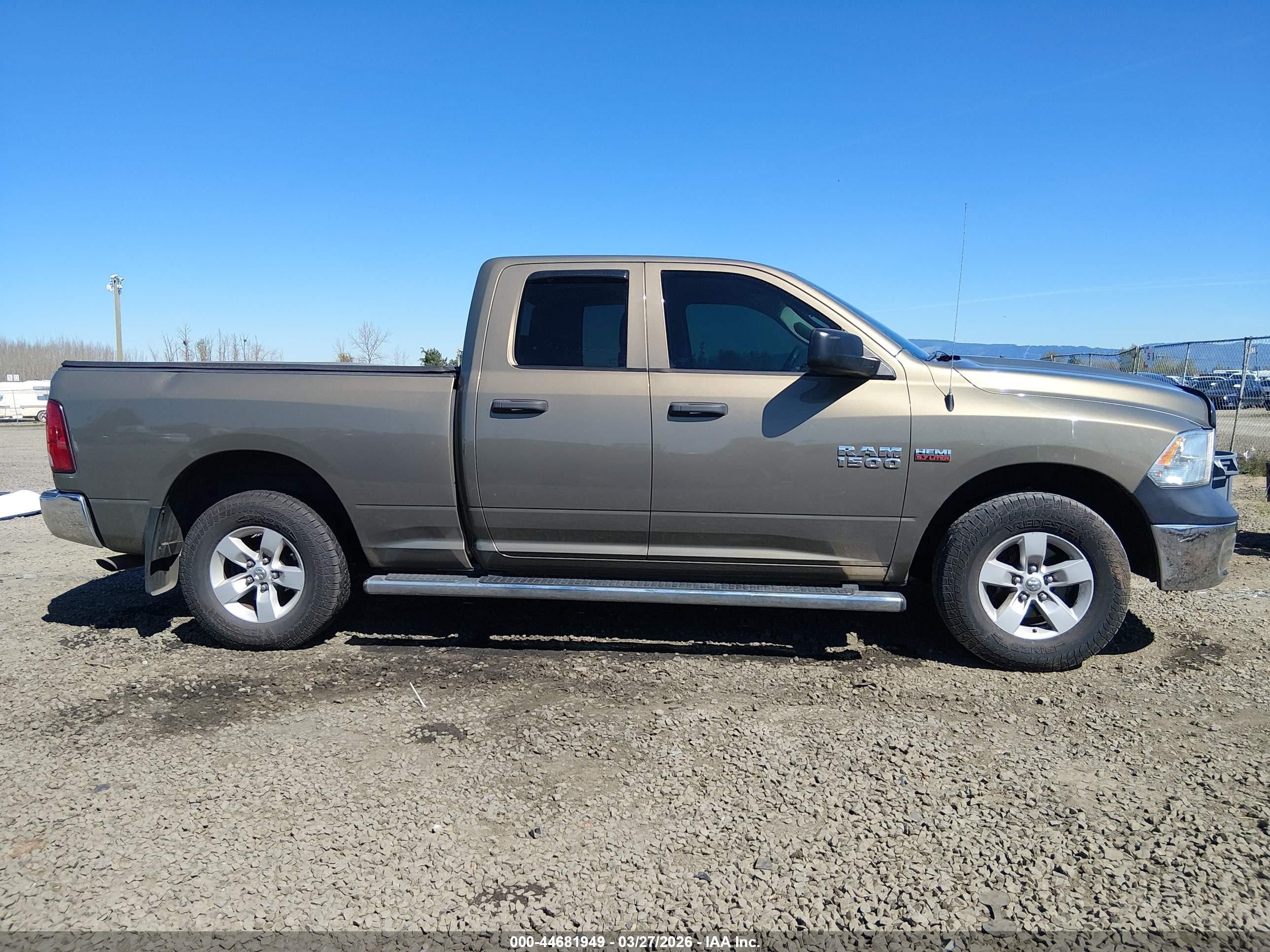 2014 Ram 1500 Tradesman Green vin: 1C6RR7FT8ES394213
