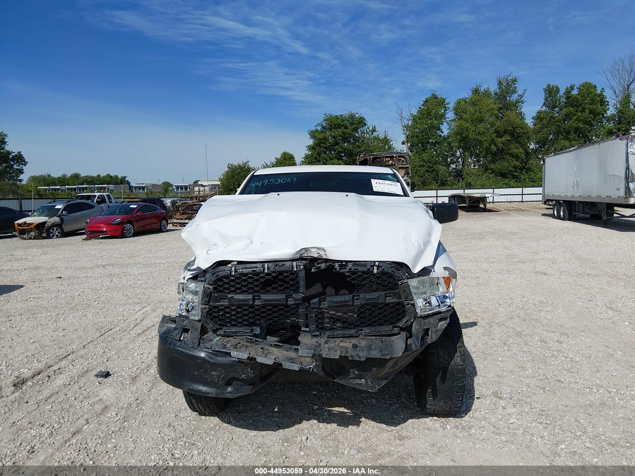 2014 Ram 1500 Tradesman White vin: 1C6RR7FT9ES131292