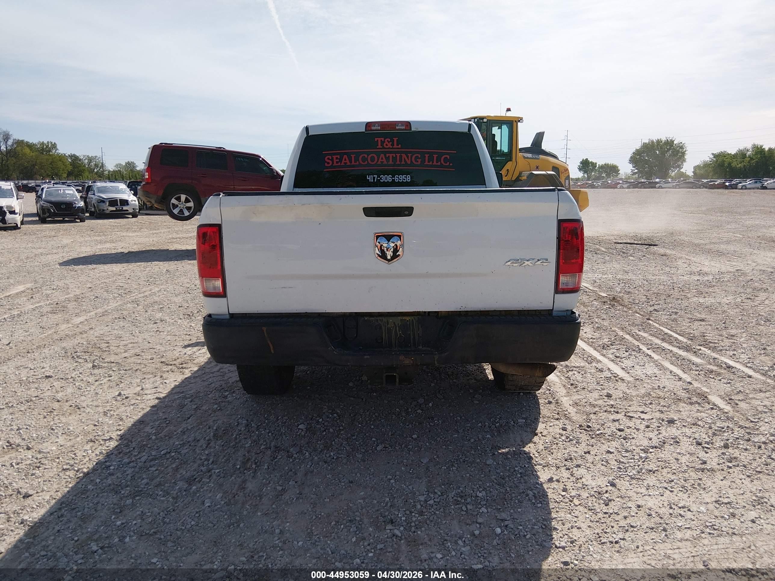 2014 Ram 1500 Tradesman White vin: 1C6RR7FT9ES131292