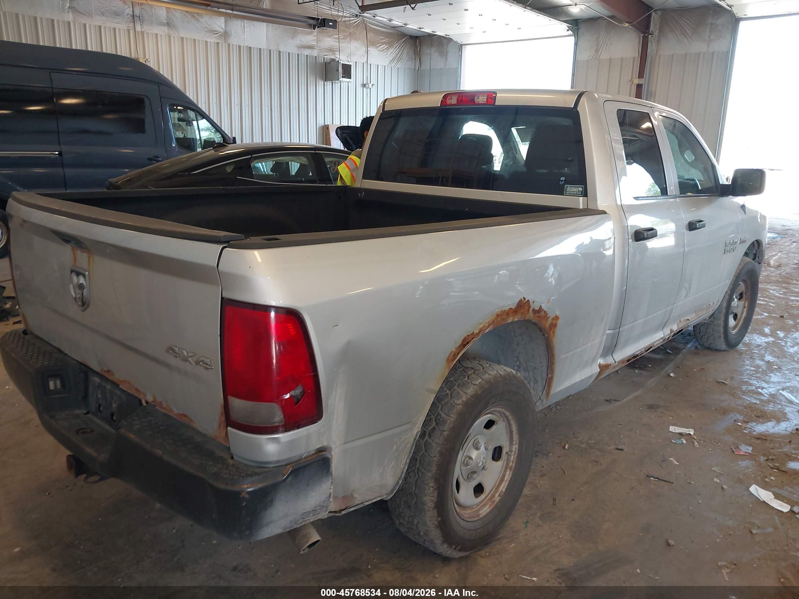 2014 Ram 1500 Tradesman Silver vin: 1C6RR7FT9ES137738