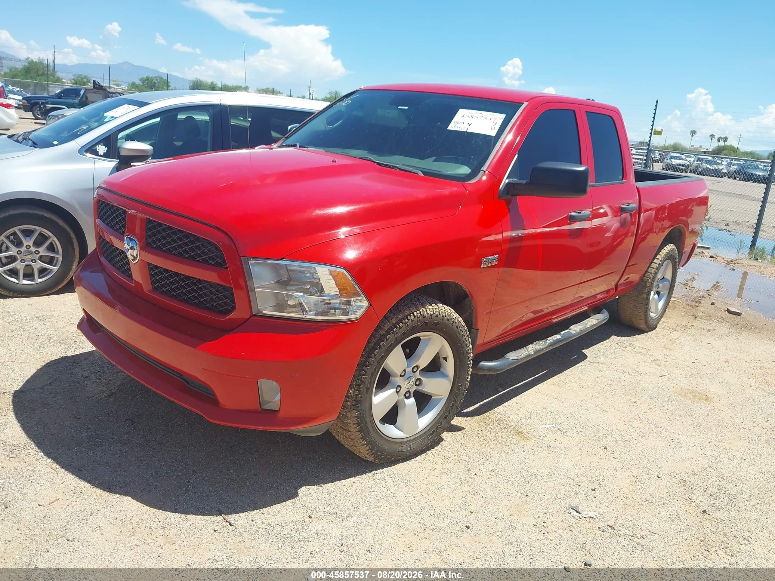 2014 Ram 1500 Express Red vin: 1C6RR7FT9ES344923