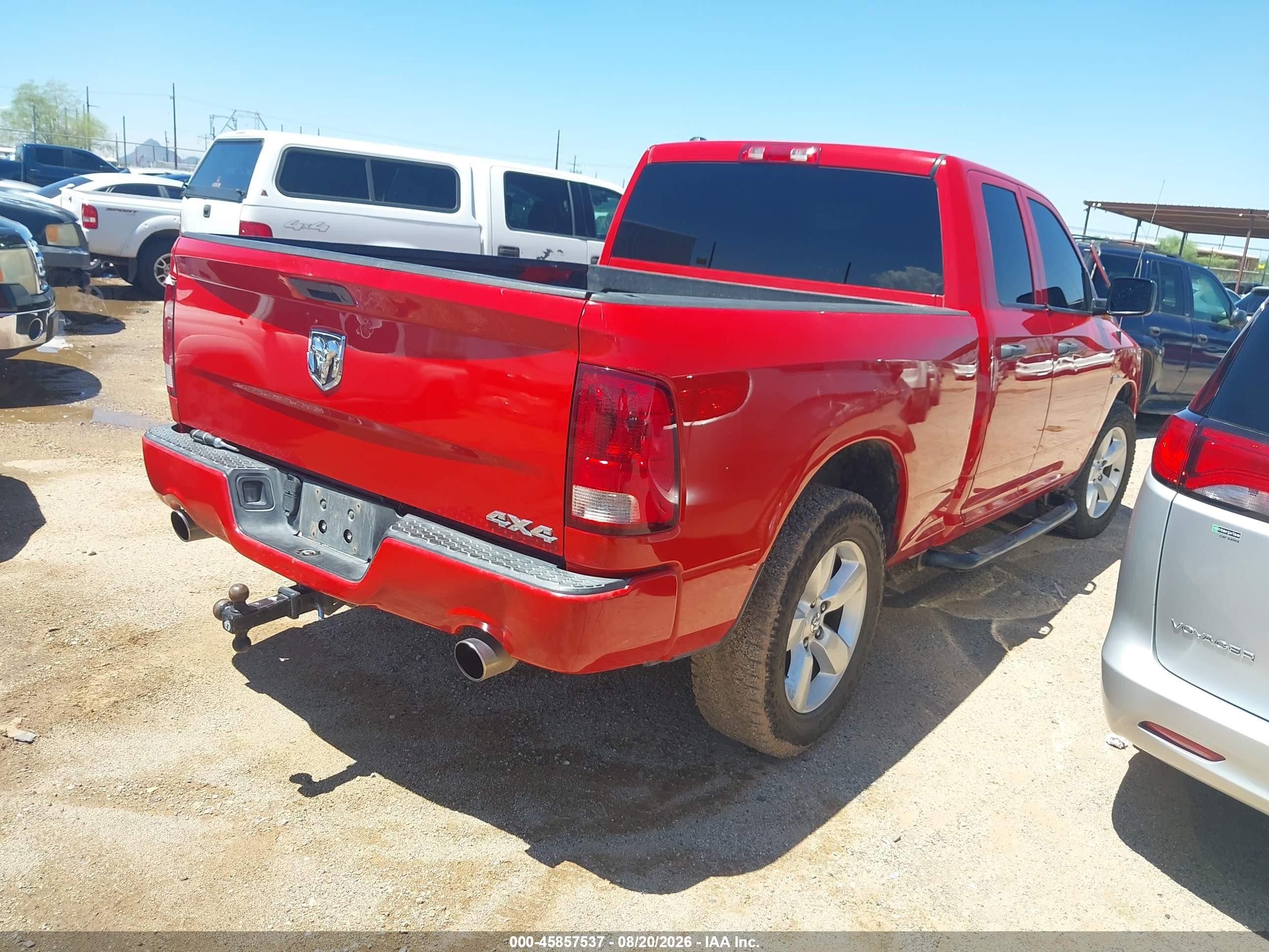 2014 Ram 1500 Express Red vin: 1C6RR7FT9ES344923