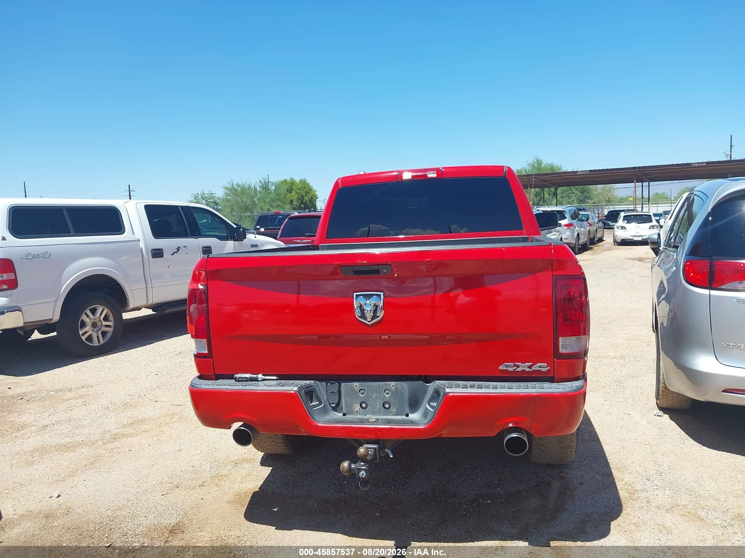 2014 Ram 1500 Express Red vin: 1C6RR7FT9ES344923