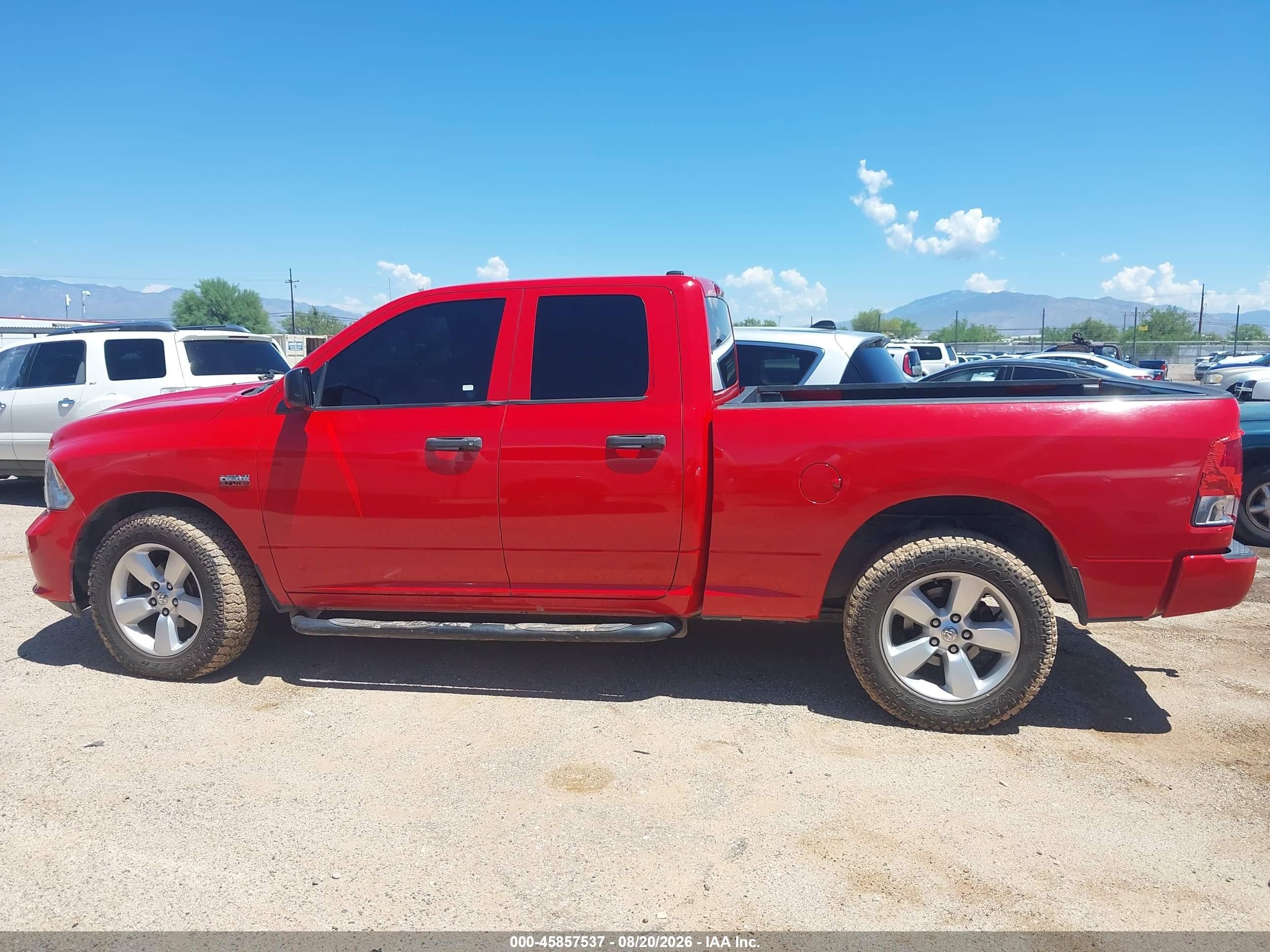2014 Ram 1500 Express Red vin: 1C6RR7FT9ES344923