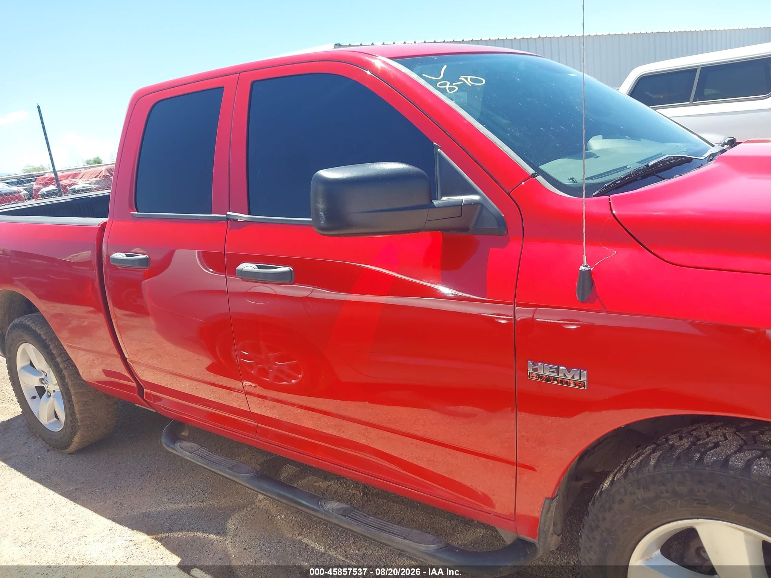 2014 Ram 1500 Express Red vin: 1C6RR7FT9ES344923