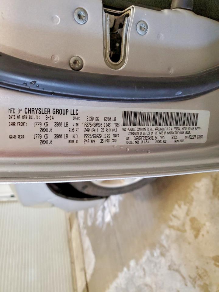 2014 Ram 1500 St Silver vin: 1C6RR7FT9ES451194