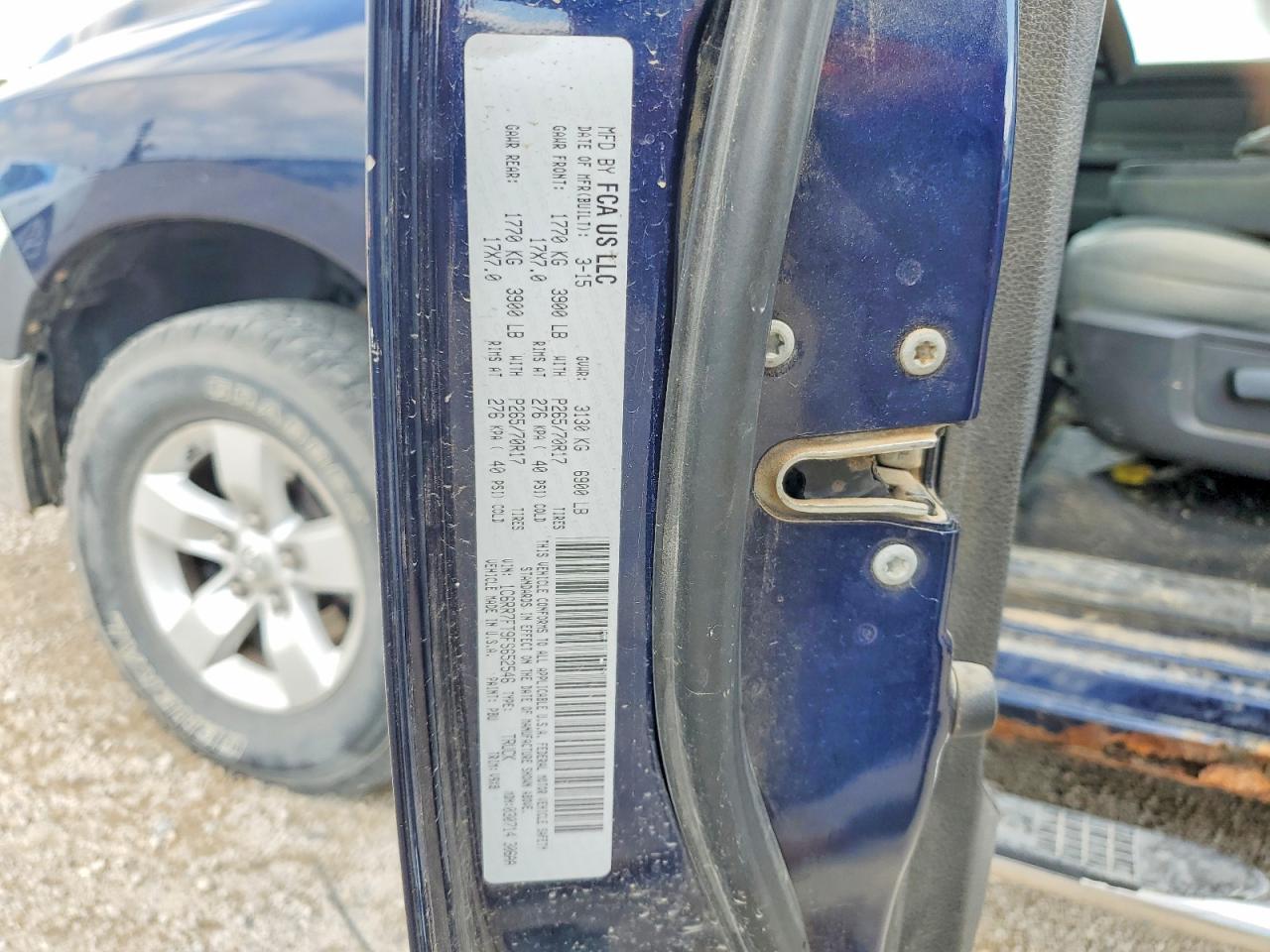 2015 Ram 1500 St Blue vin: 1C6RR7FT9FS652546
