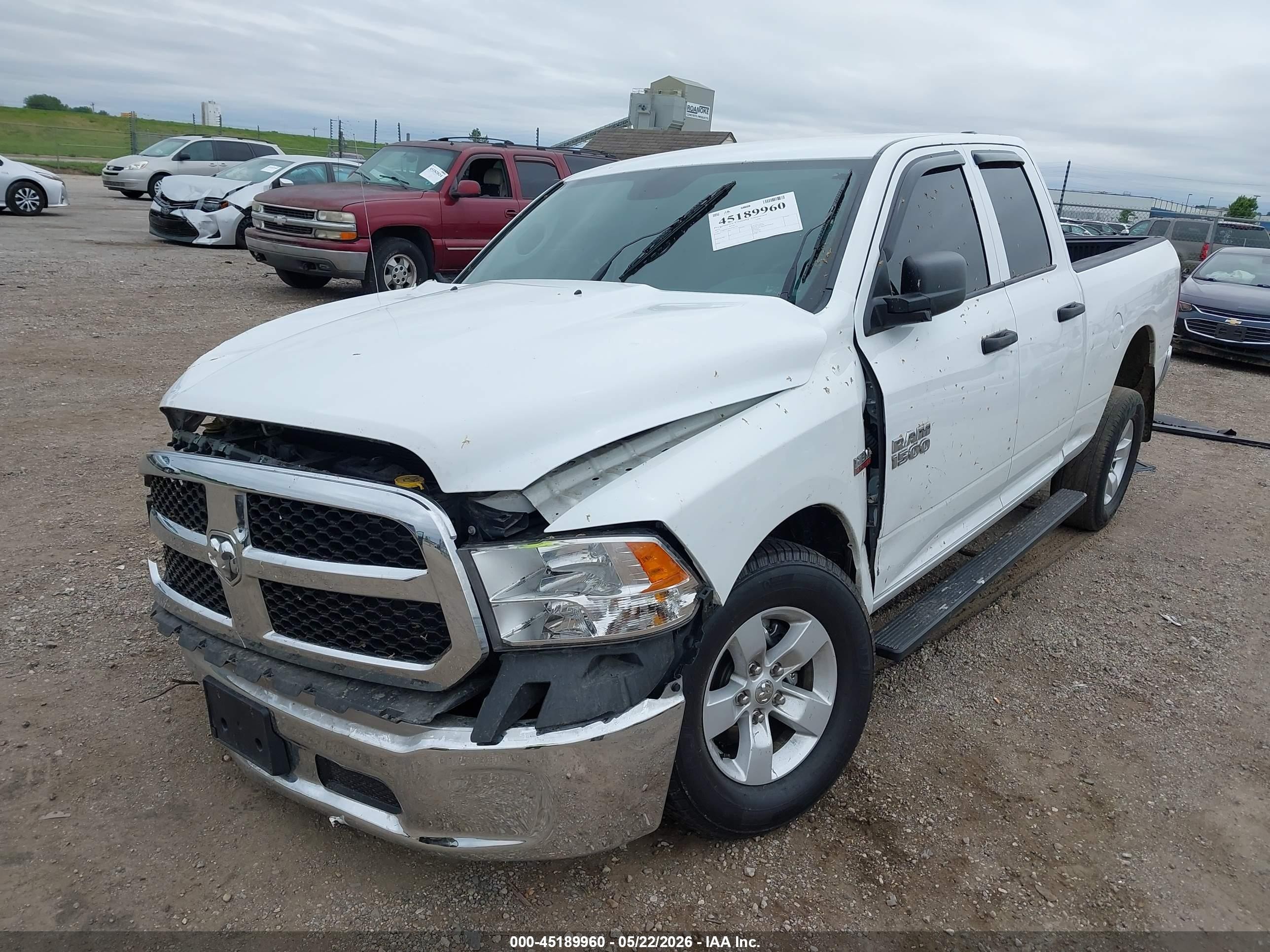 2015 Ram 1500 Tradesman Белый vin: 1C6RR7FT9FS720117