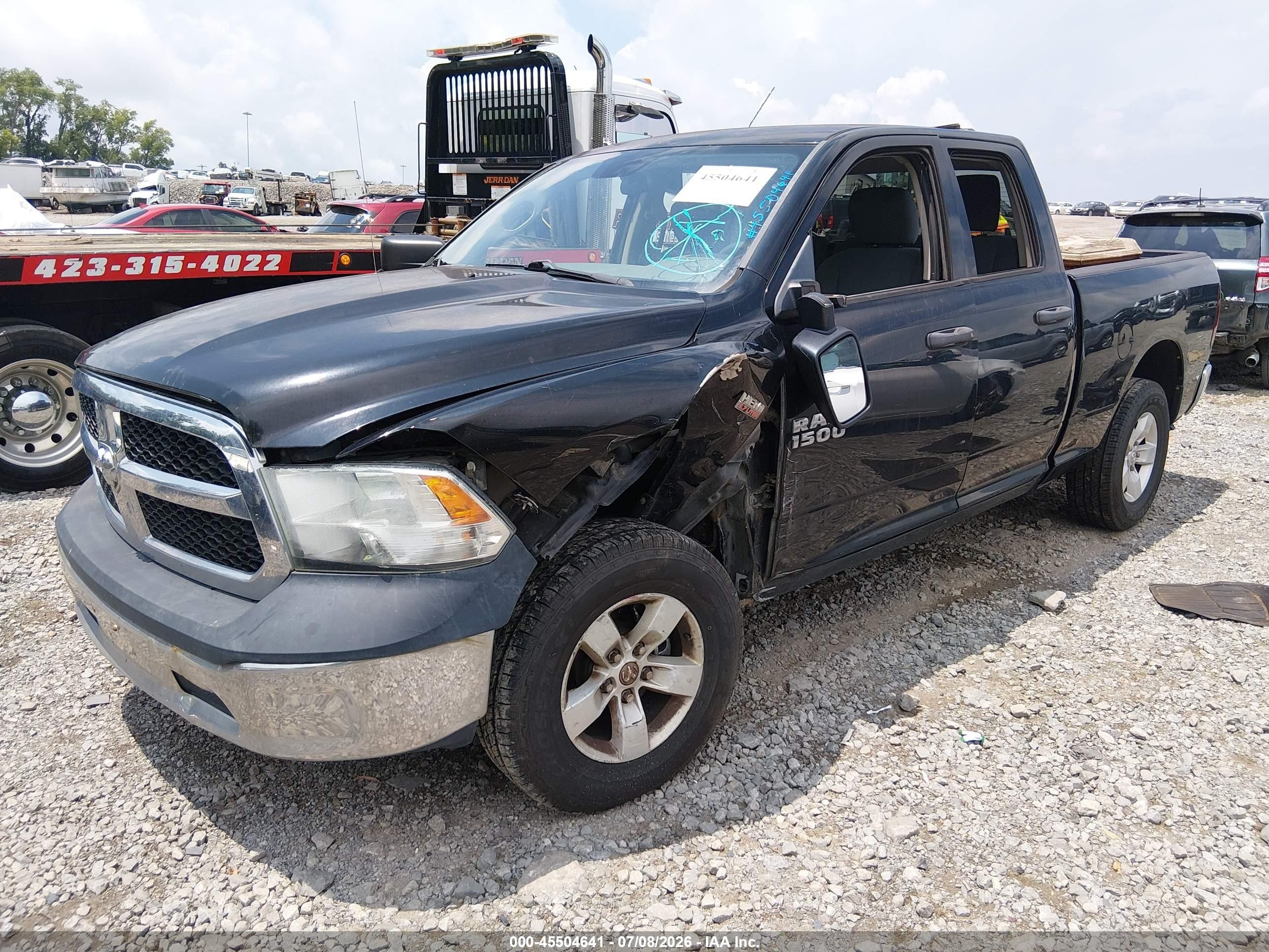 2013 Ram 1500 St Black vin: 1C6RR7FTXDS589891