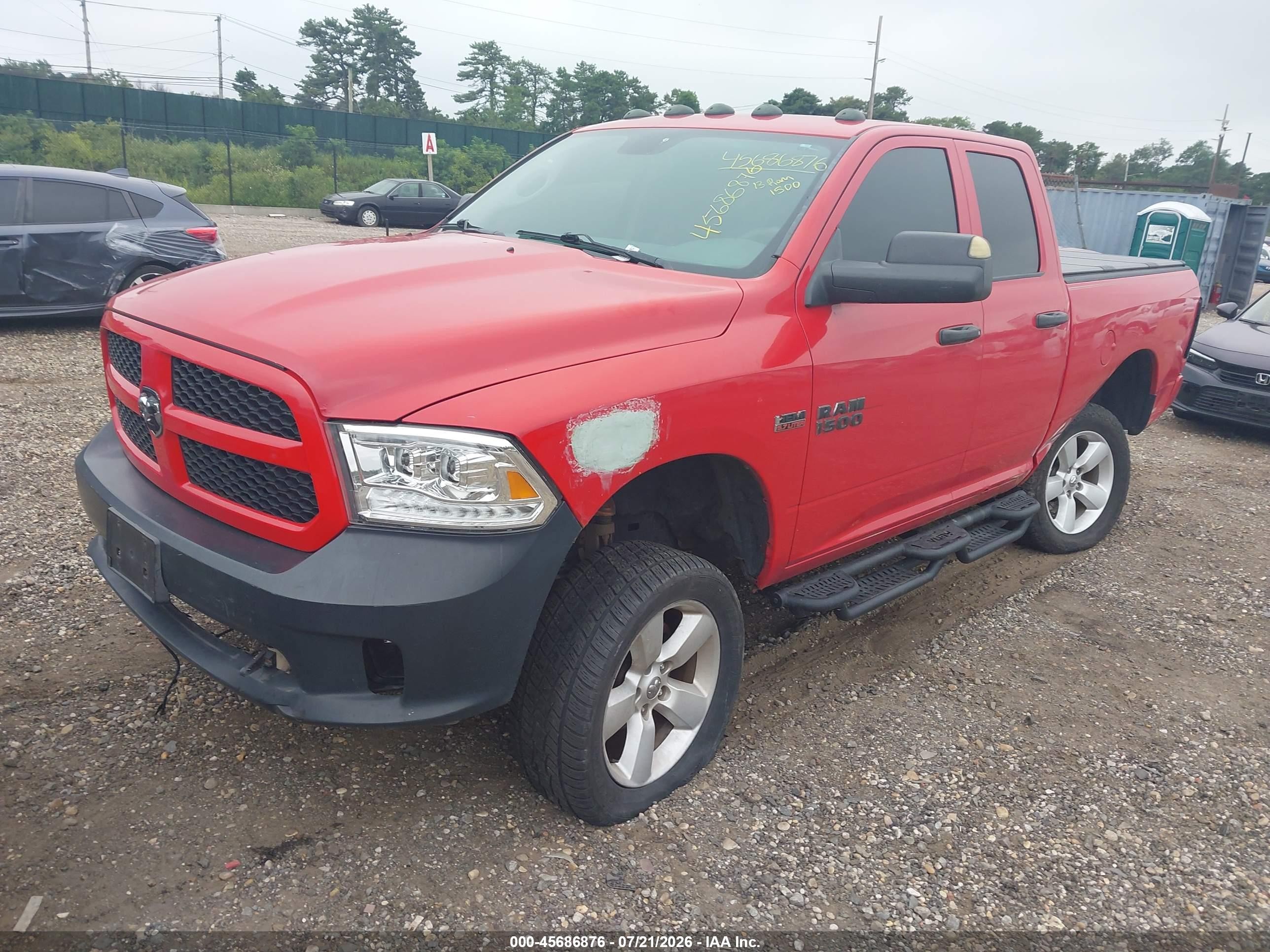 2013 Ram 1500 Express Red vin: 1C6RR7FTXDS668817