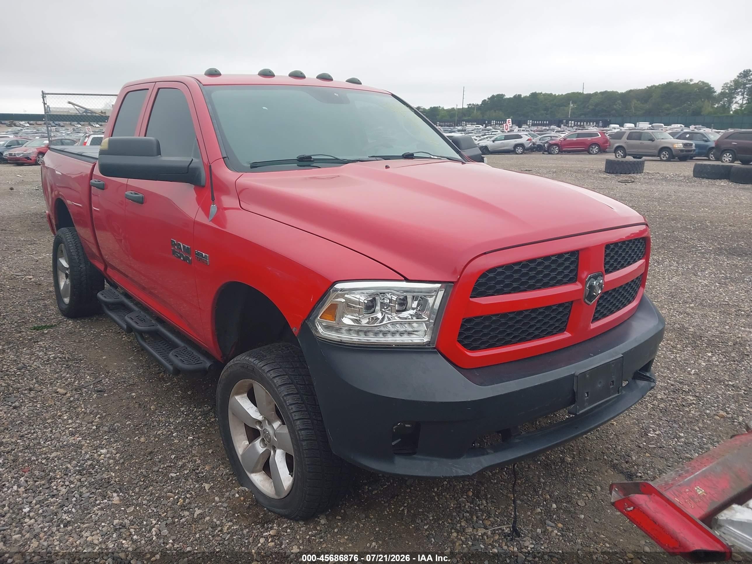 2013 Ram 1500 Express Red vin: 1C6RR7FTXDS668817