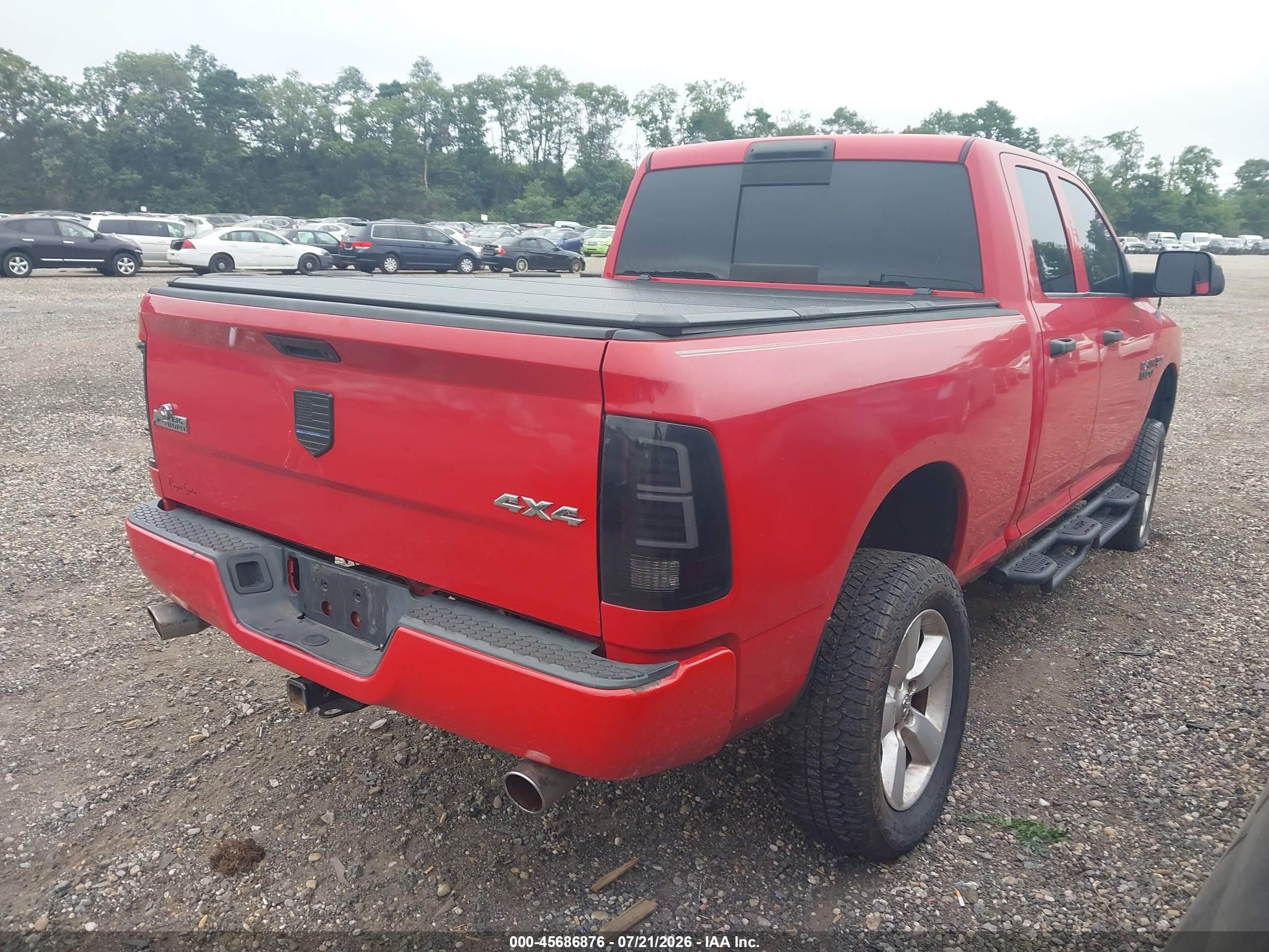 2013 Ram 1500 Express Red vin: 1C6RR7FTXDS668817