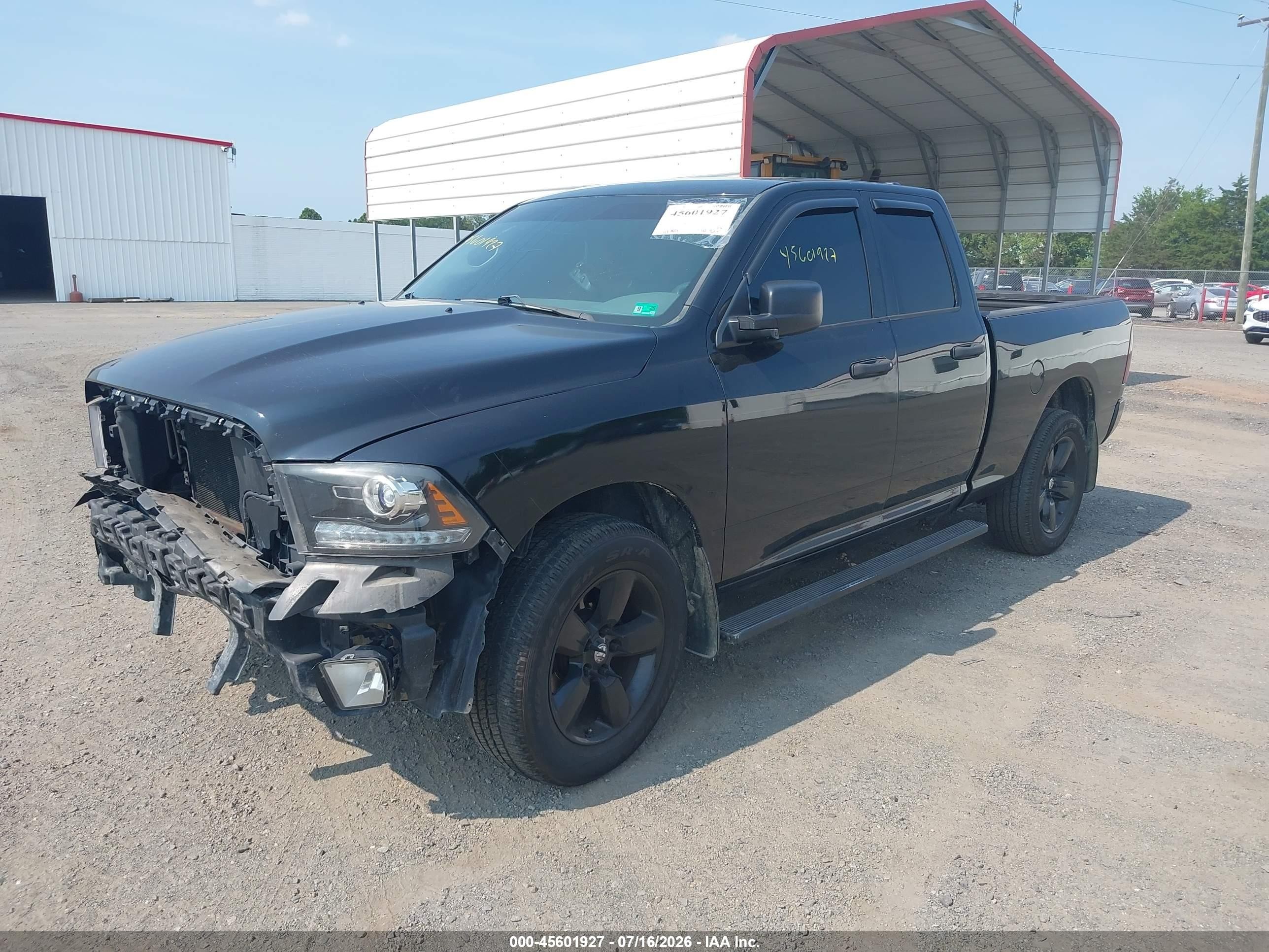 2014 Ram 1500 Express Черный vin: 1C6RR7FTXES215041