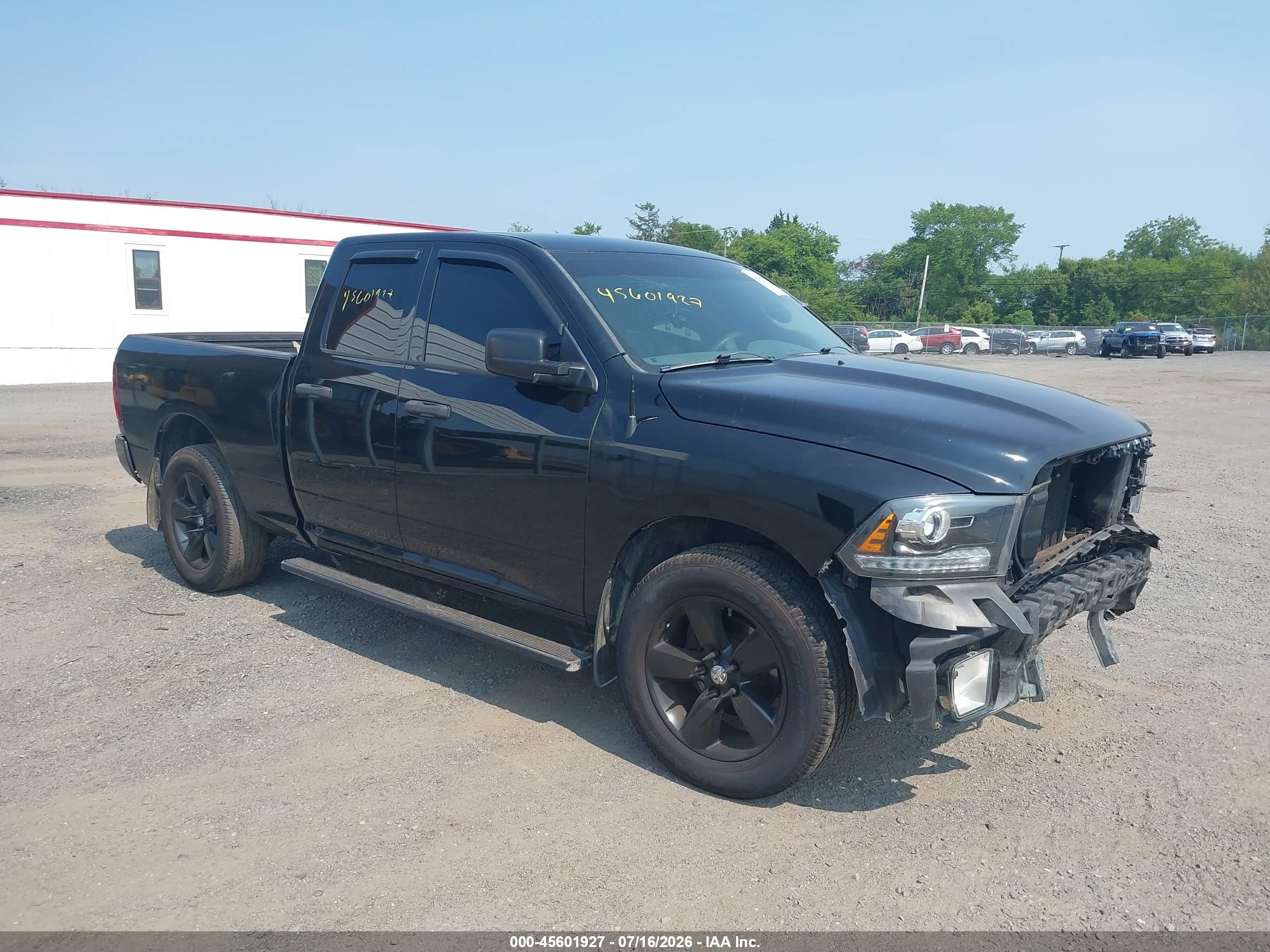 2014 Ram 1500 Express Черный vin: 1C6RR7FTXES215041