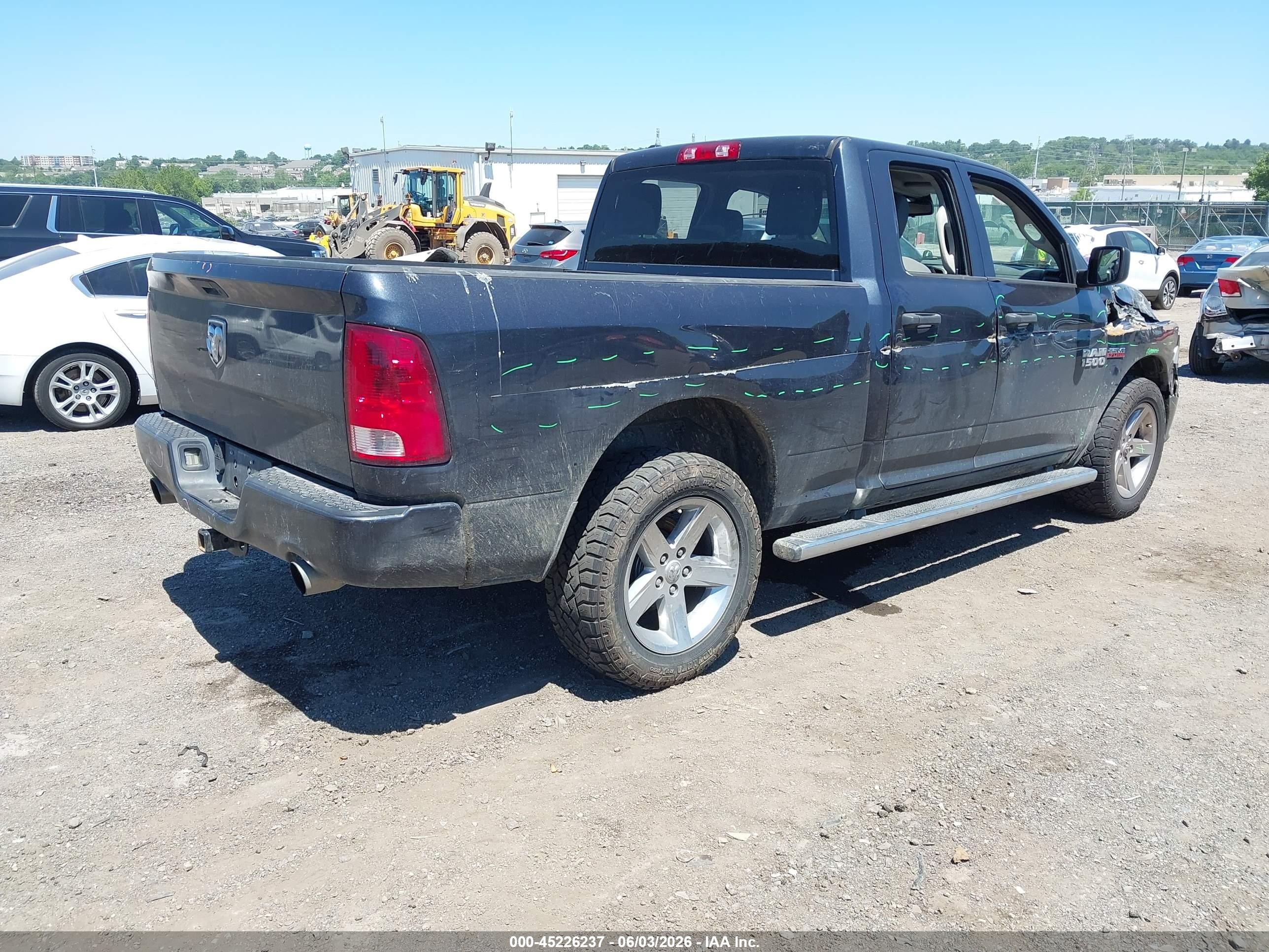 2014 Ram 1500 Express Black vin: 1C6RR7FTXES262814