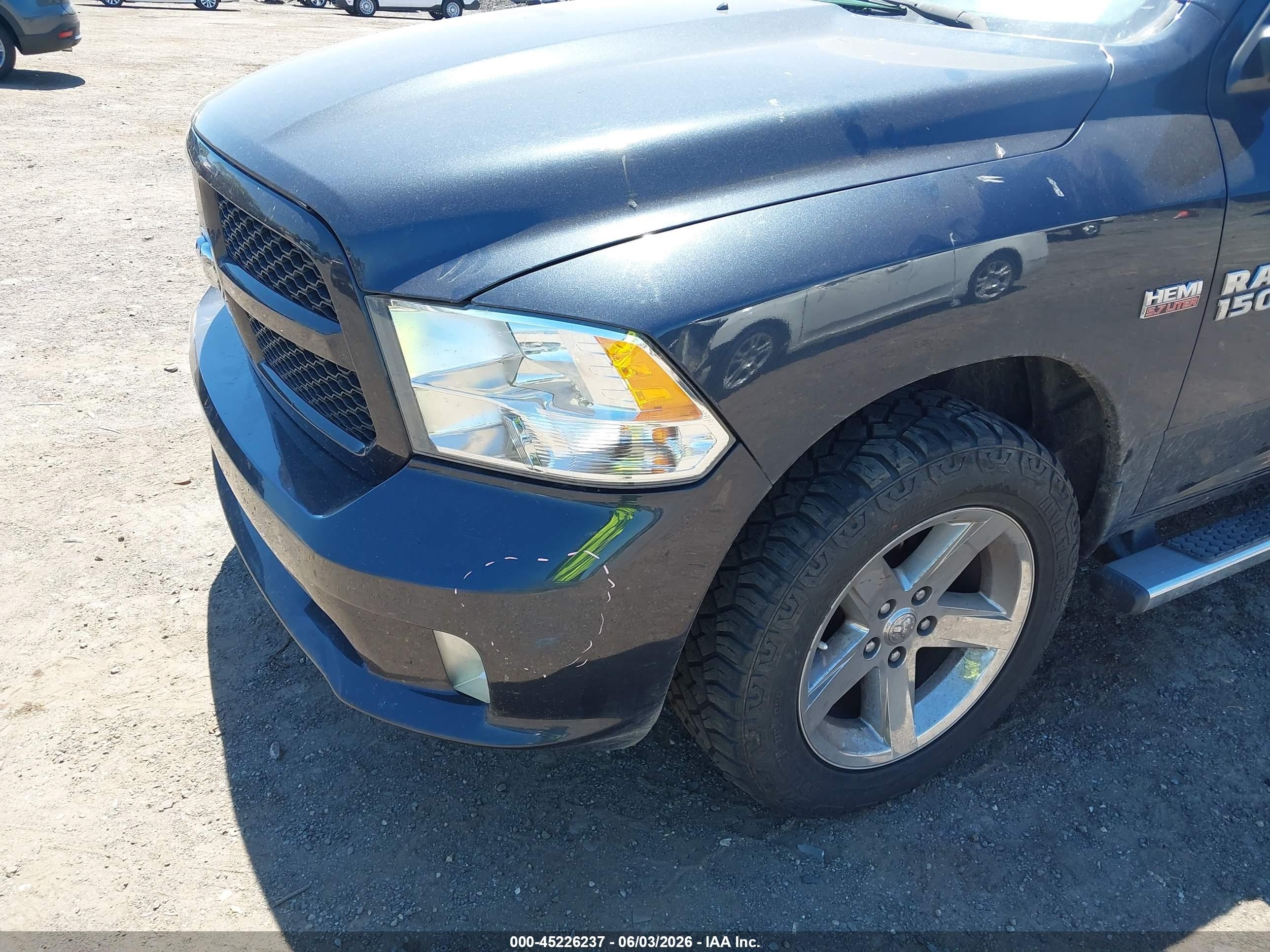 2014 Ram 1500 Express Black vin: 1C6RR7FTXES262814