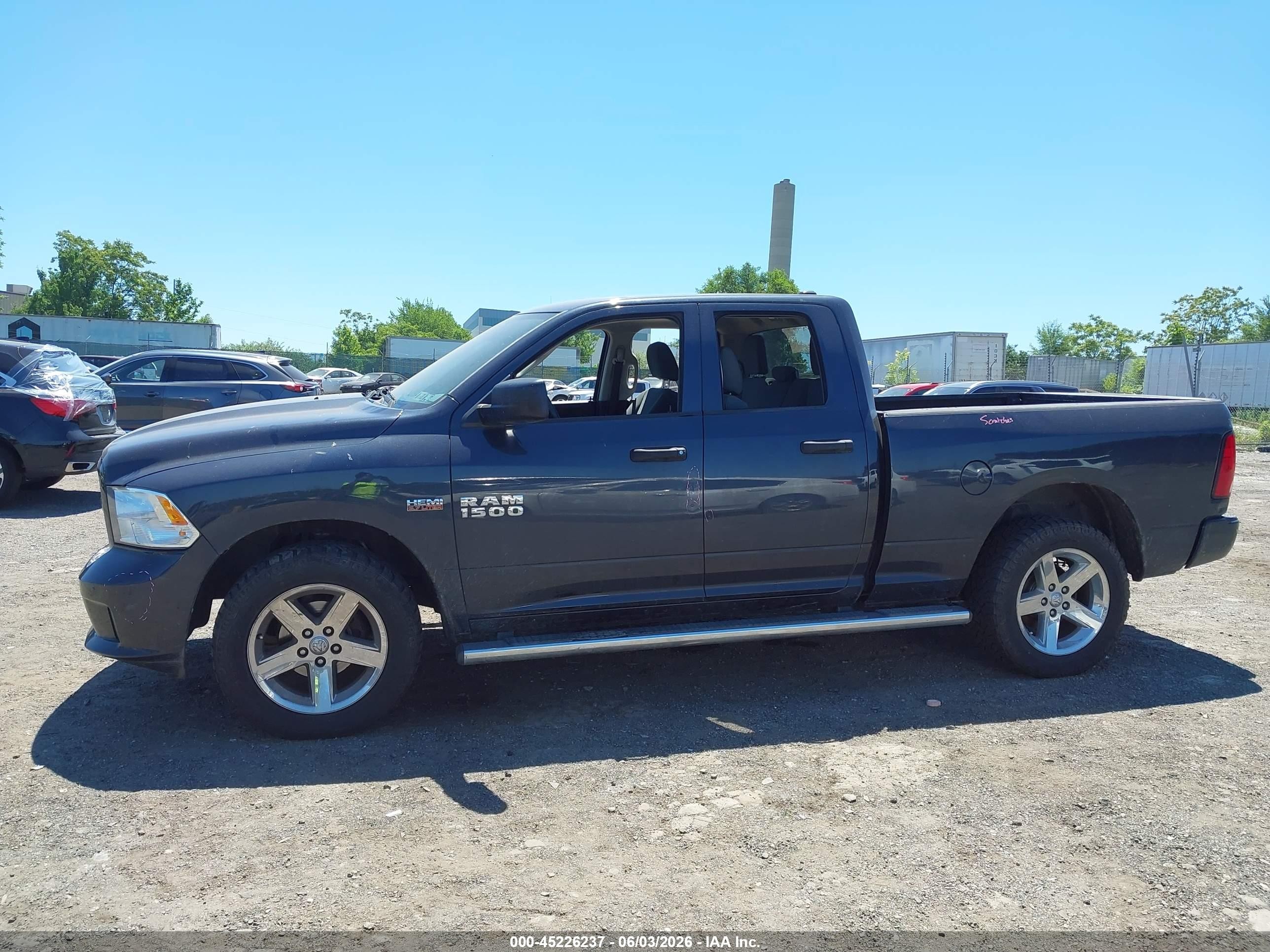 2014 Ram 1500 Express Black vin: 1C6RR7FTXES262814