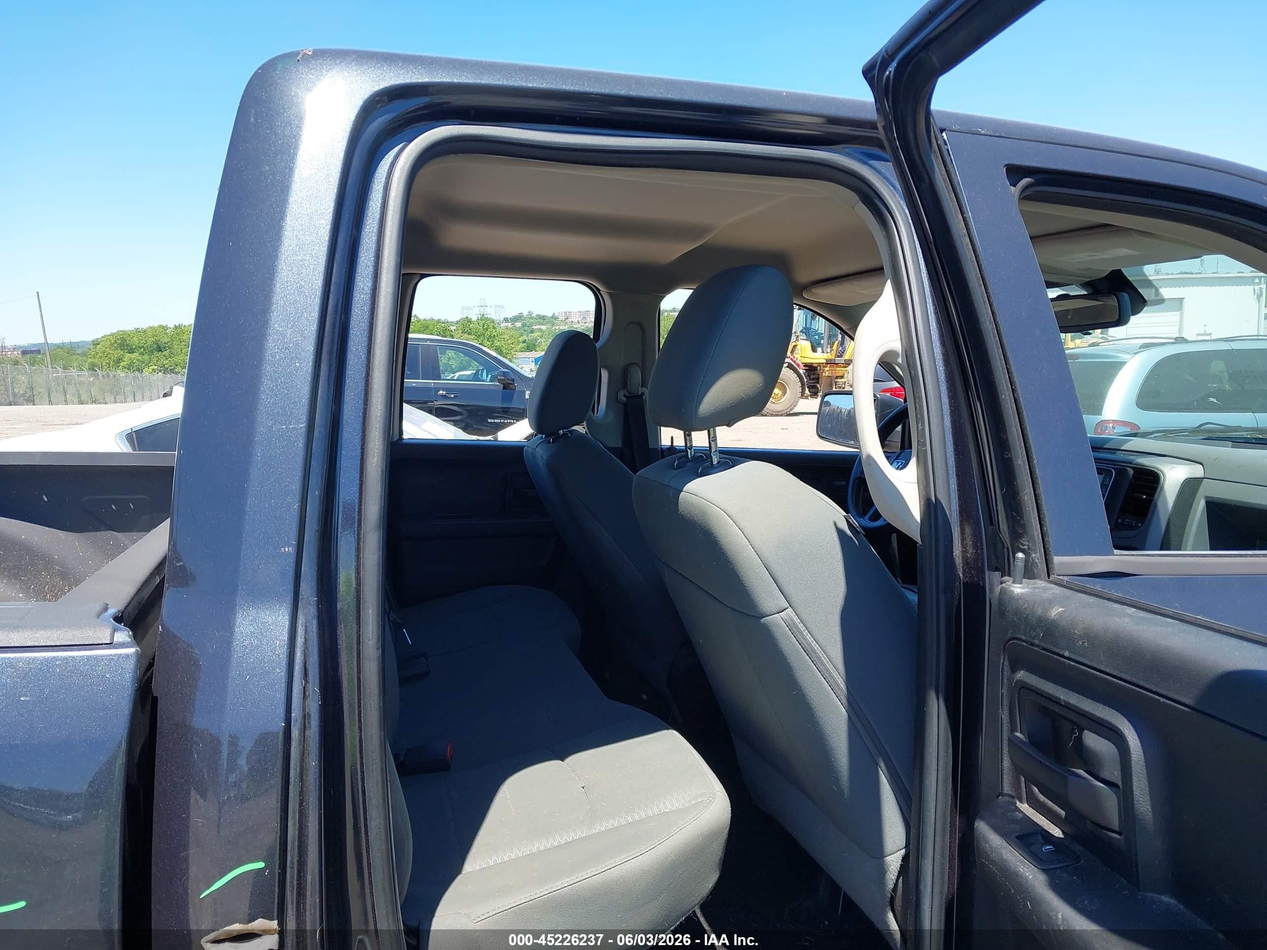 2014 Ram 1500 Express Black vin: 1C6RR7FTXES262814