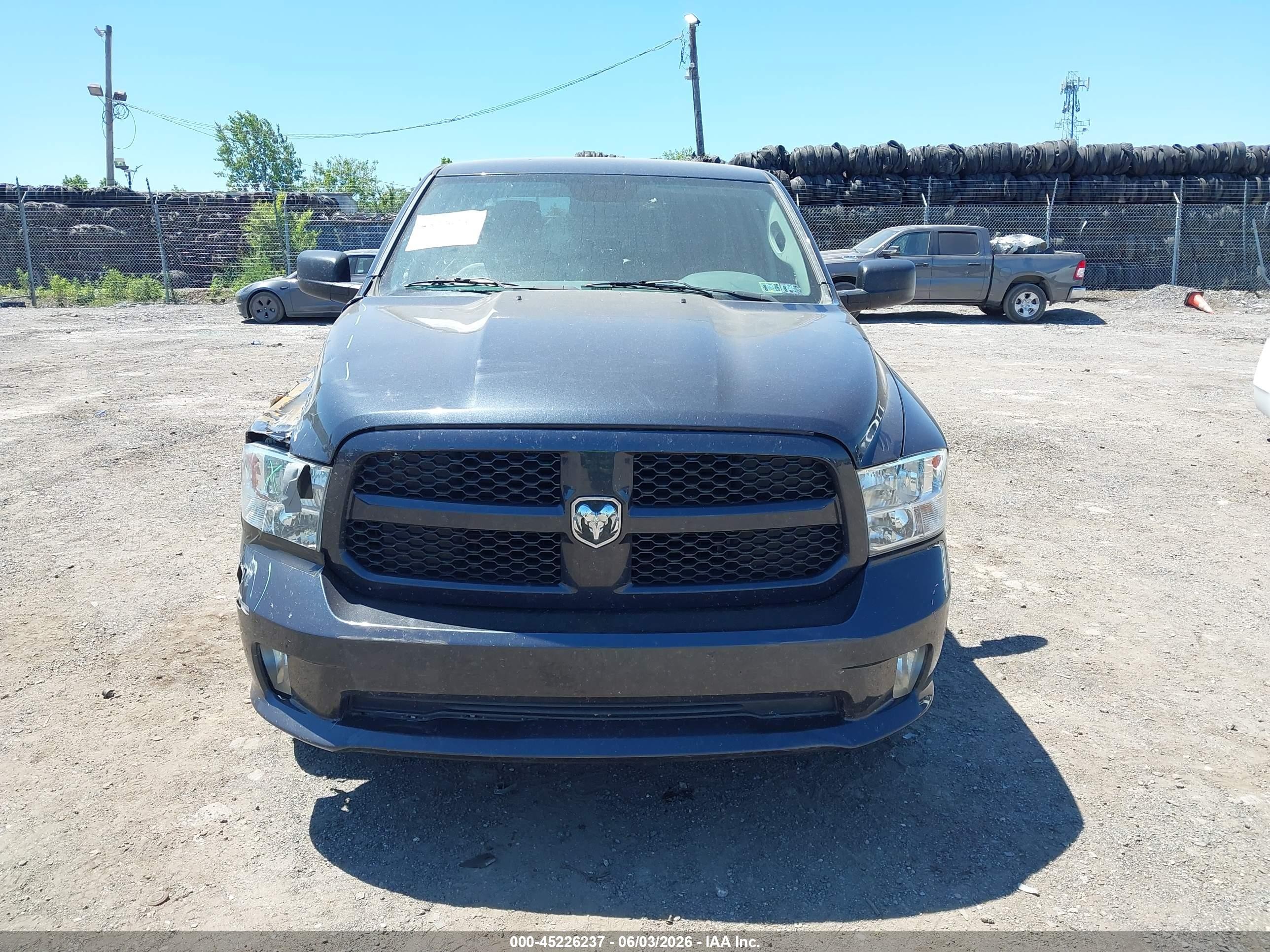 2014 Ram 1500 Express Black vin: 1C6RR7FTXES262814