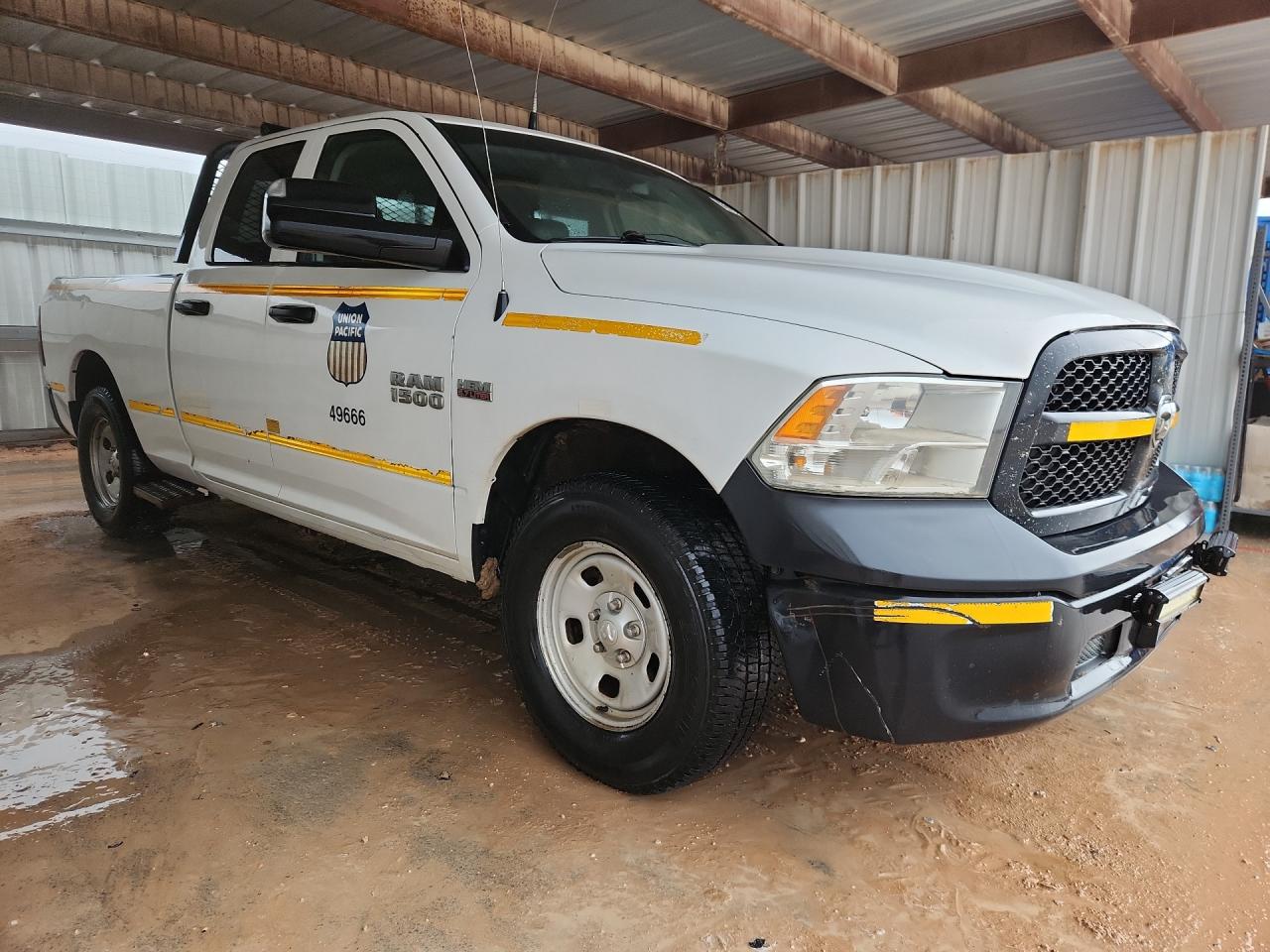 2014 Ram 1500 St White vin: 1C6RR7FTXES323031 Damage: Right Running Board, Aftermarket, Acceptable