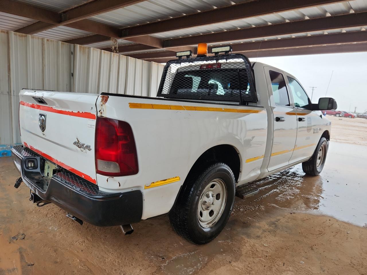 2014 Ram 1500 St White vin: 1C6RR7FTXES323031 Damage: Right Bed Side, Multiple Dents/Paint Damage, 2