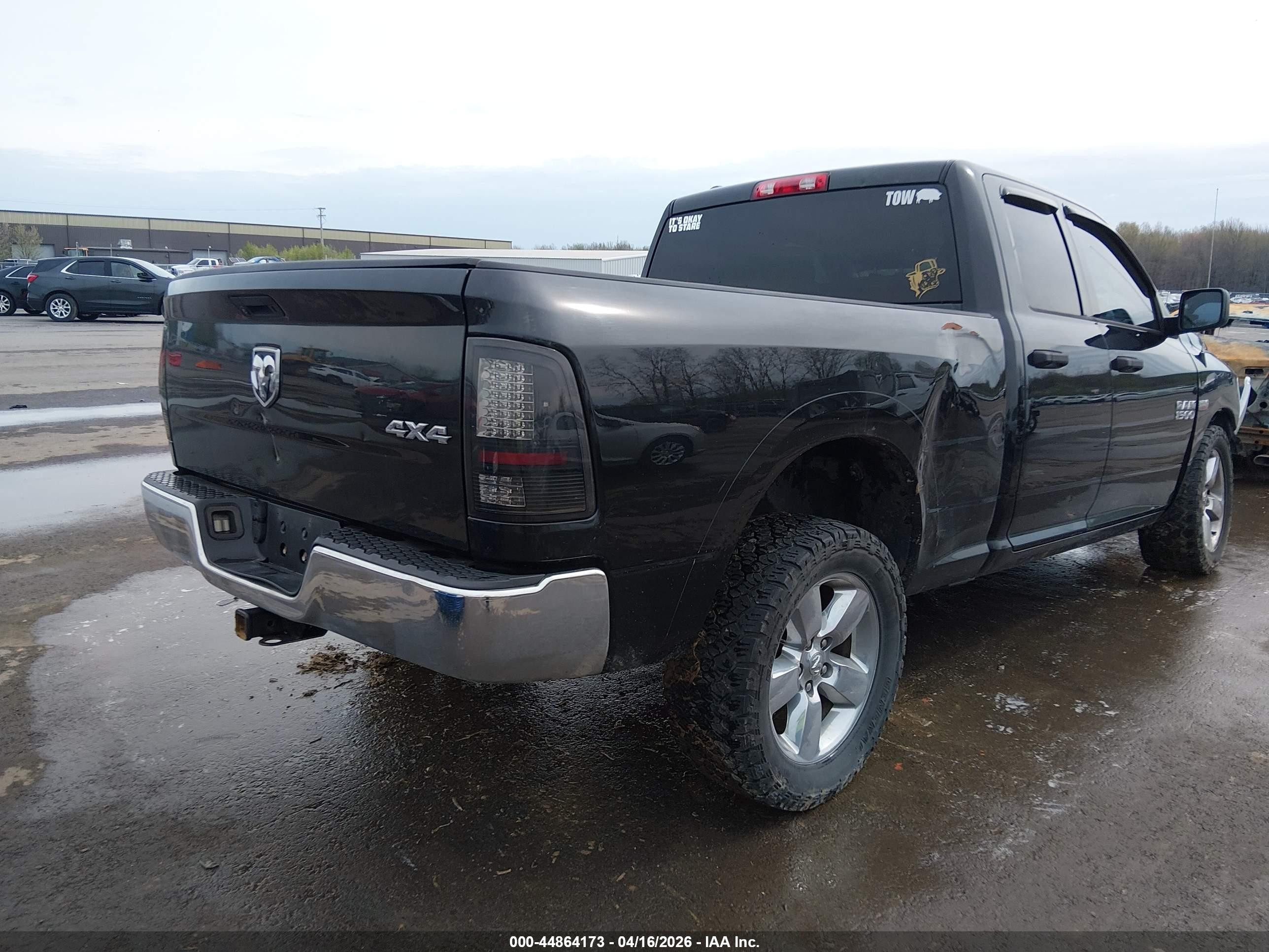 2015 Ram 1500   Черный vin: 1C6RR7FTXFS706324