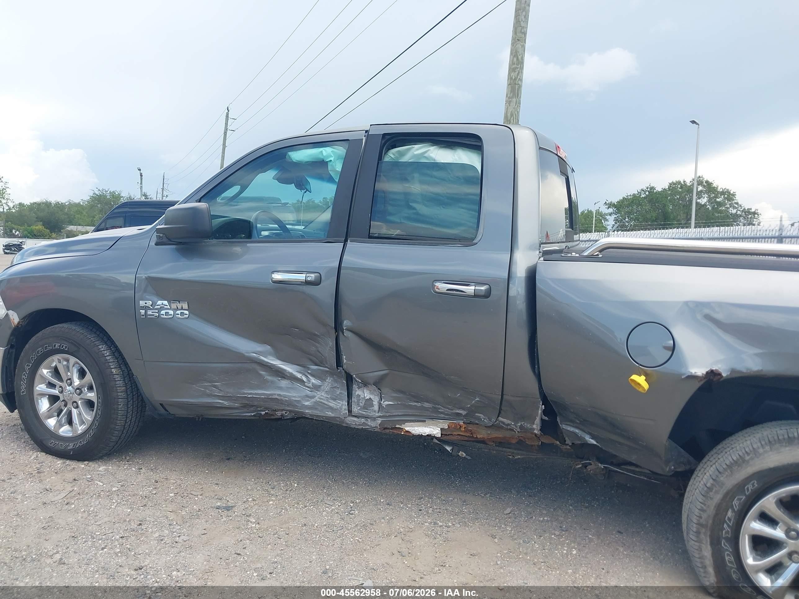 2013 Ram 1500 Slt Gray vin: 1C6RR7GG0DS637870