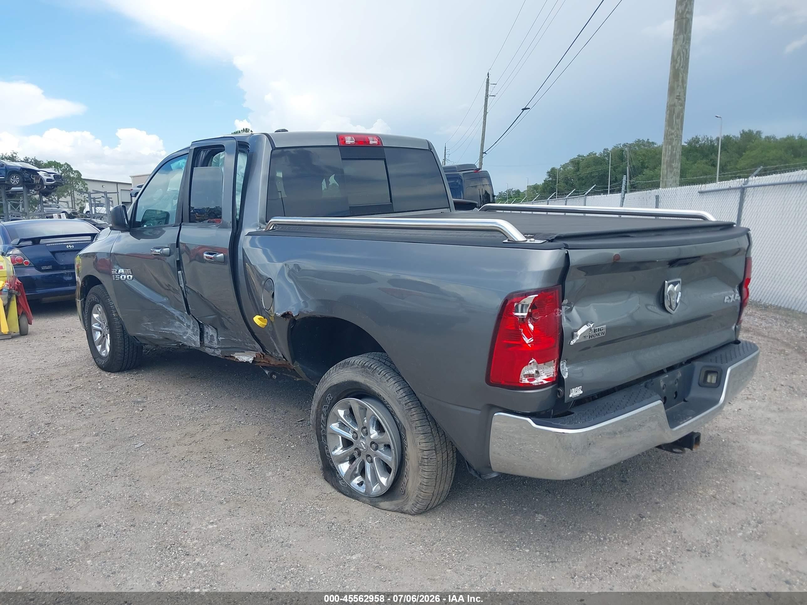 2013 Ram 1500 Slt Gray vin: 1C6RR7GG0DS637870