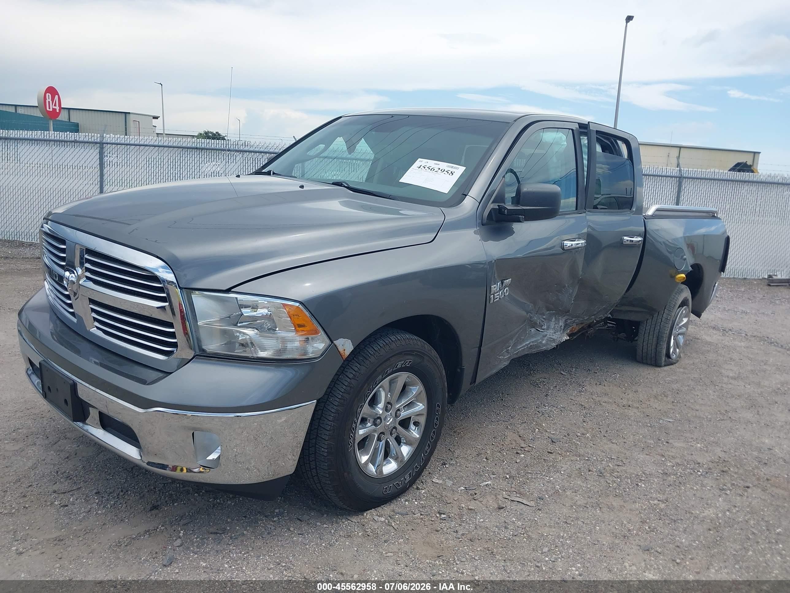 2013 Ram 1500 Slt Gray vin: 1C6RR7GG0DS637870