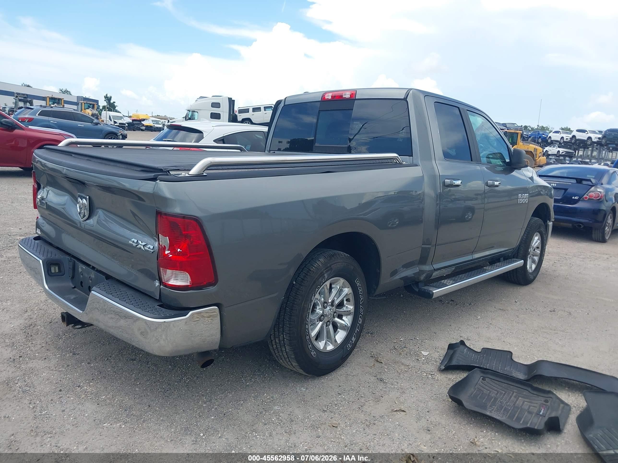 2013 Ram 1500 Slt Gray vin: 1C6RR7GG0DS637870