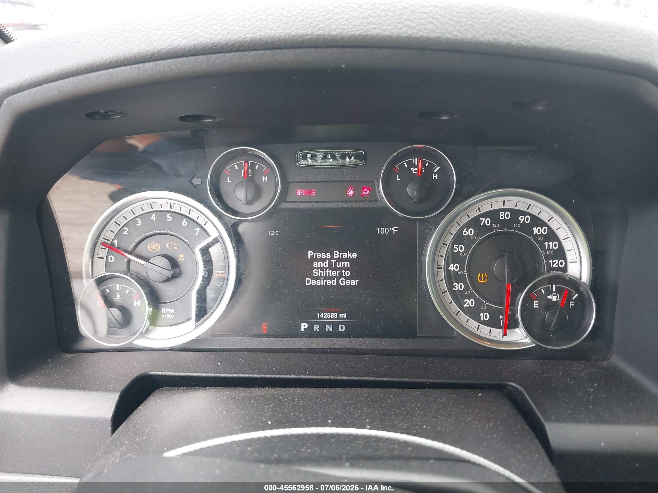 2013 Ram 1500 Slt Gray vin: 1C6RR7GG0DS637870