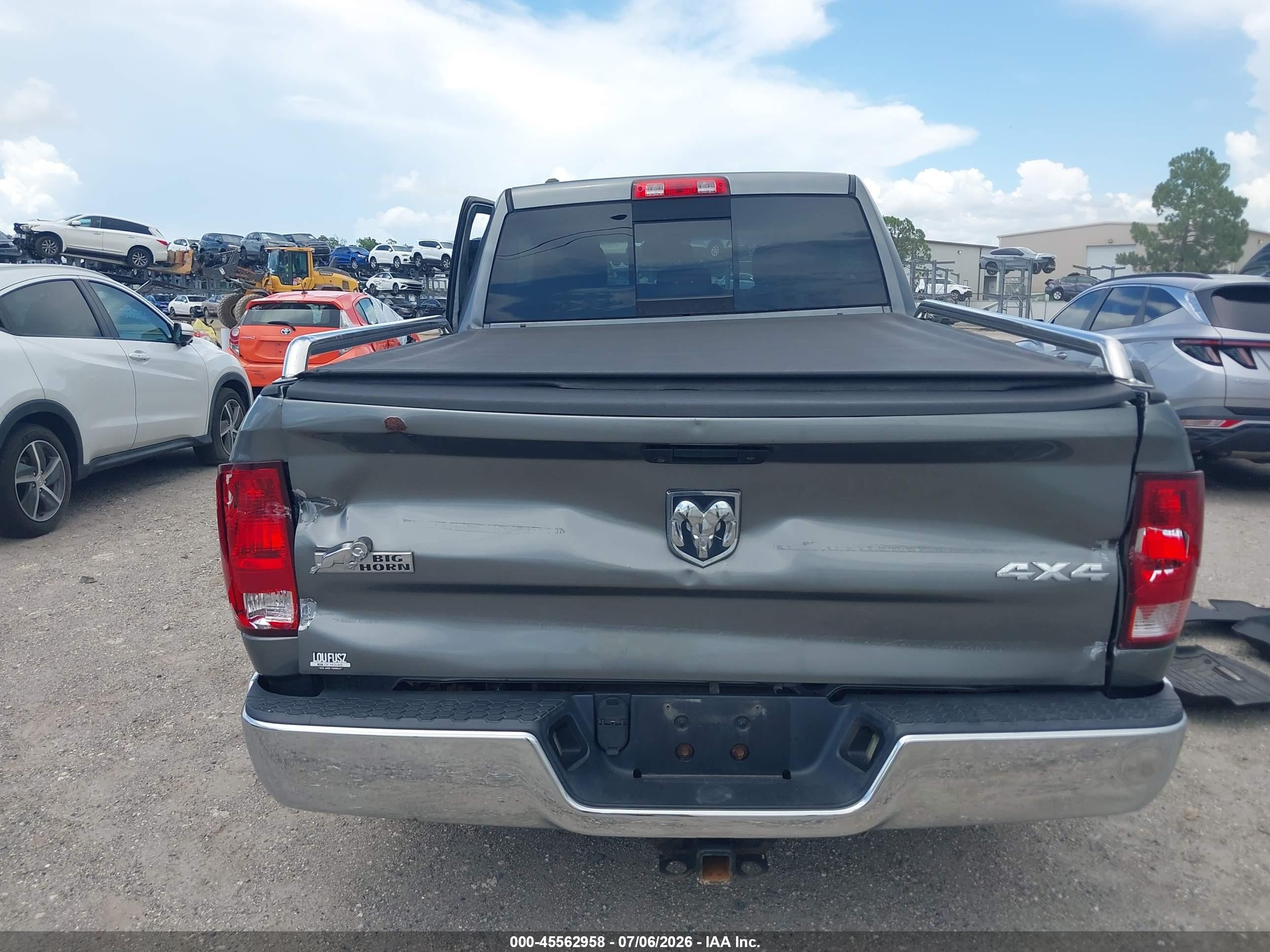 2013 Ram 1500 Slt Gray vin: 1C6RR7GG0DS637870