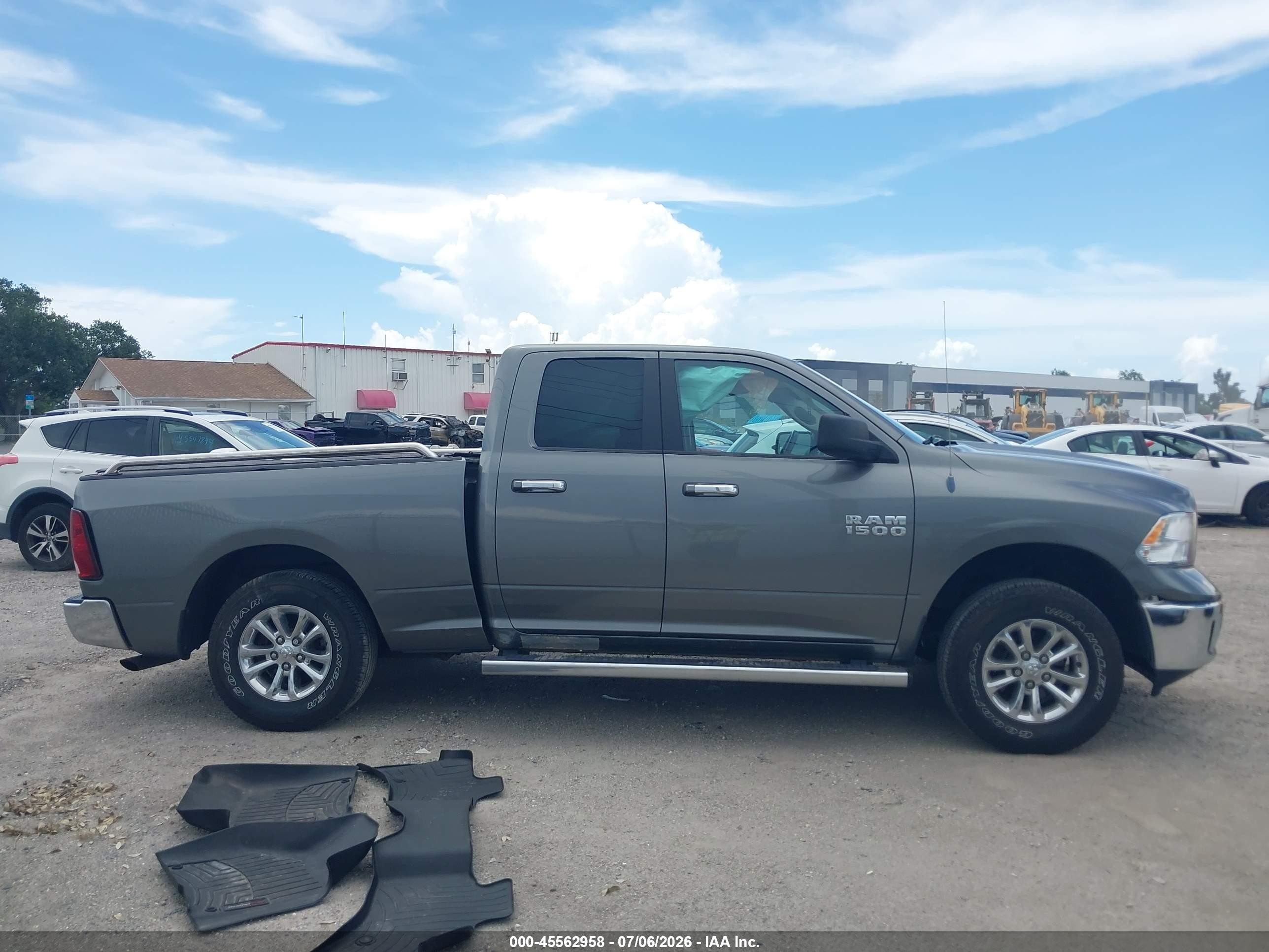 2013 Ram 1500 Slt Gray vin: 1C6RR7GG0DS637870