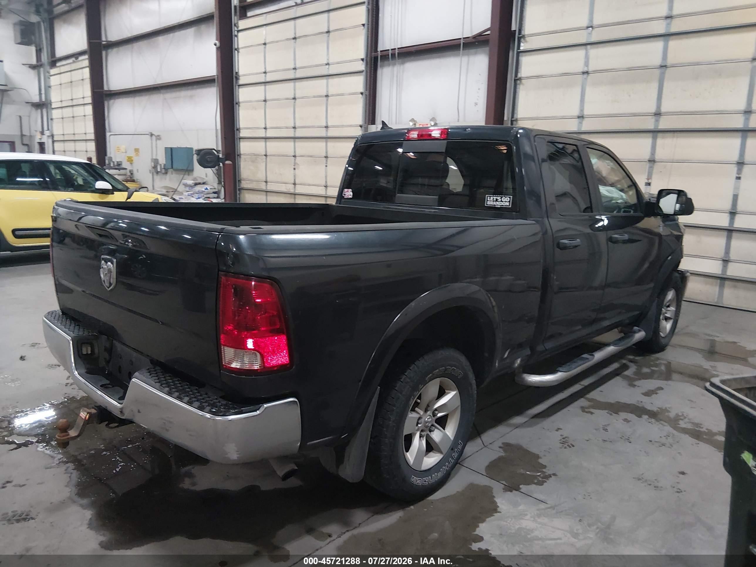 2013 Ram 1500 Slt Black vin: 1C6RR7GG0DS704791