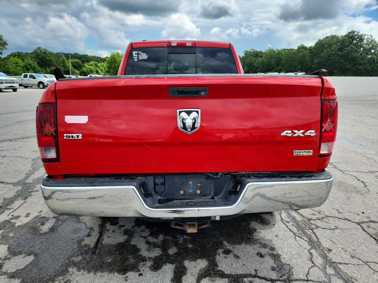 2014 Ram 1500 Slt Red vin: 1C6RR7GG0ES153506