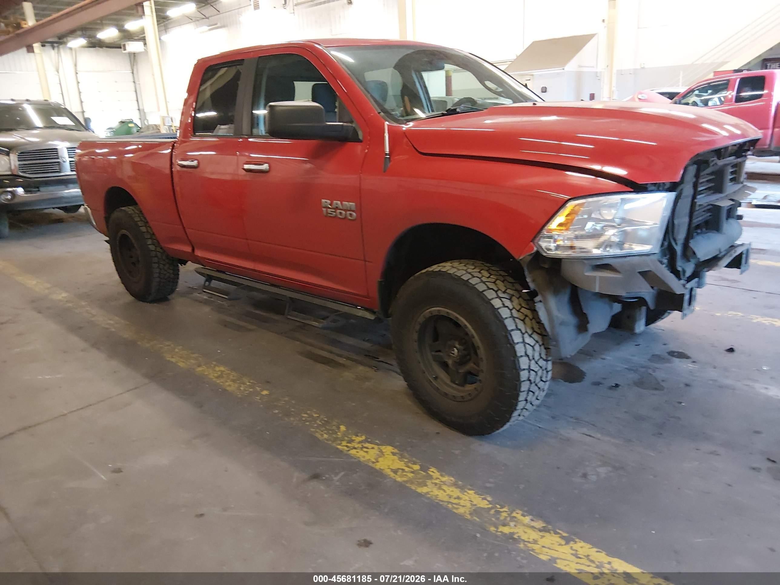 2018 Ram 1500 Slt  4x4 6'4 Box Red vin: 1C6RR7GG0JS300904