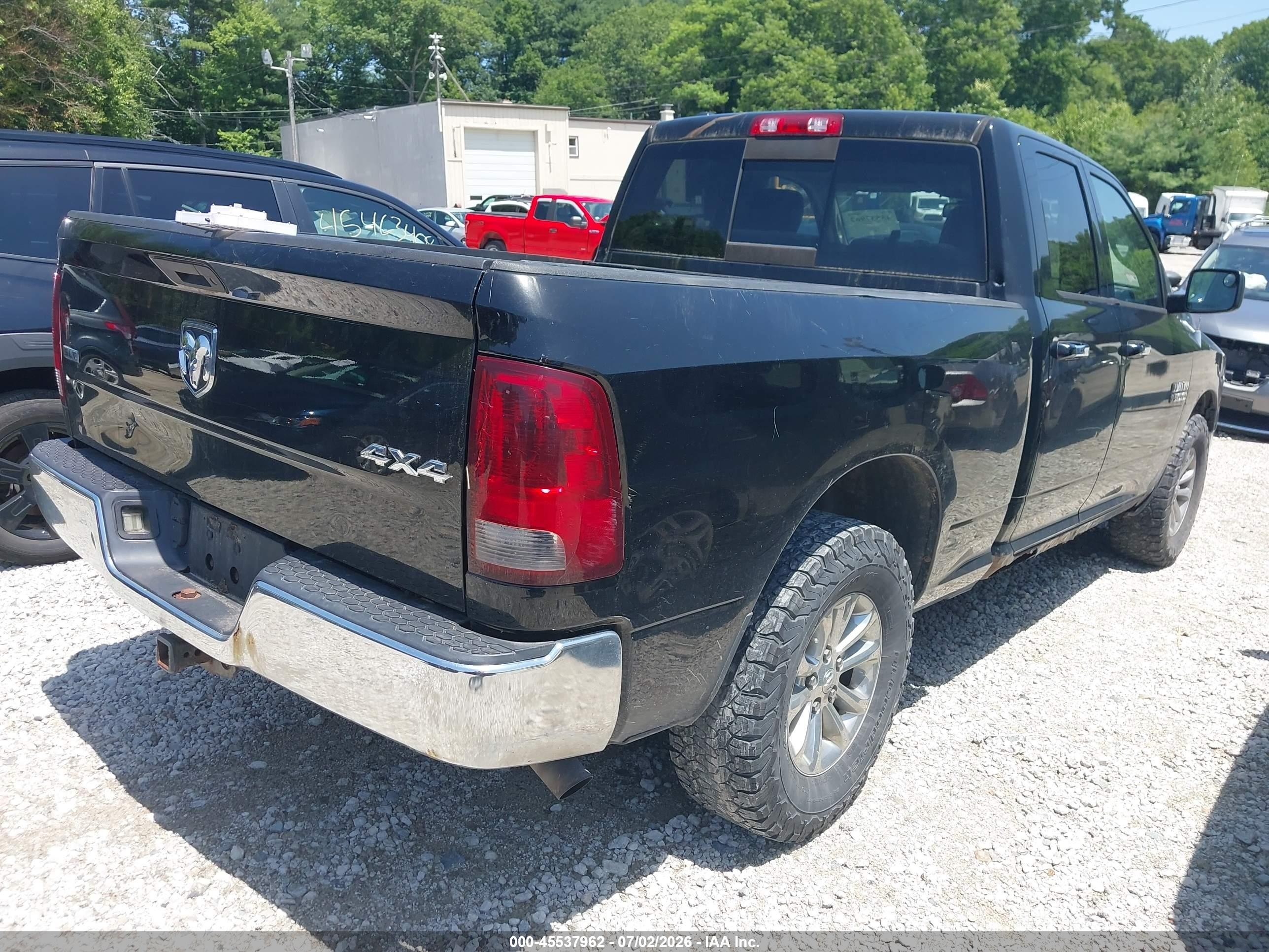 2013 Ram 1500 Slt Black vin: 1C6RR7GG1DS664558