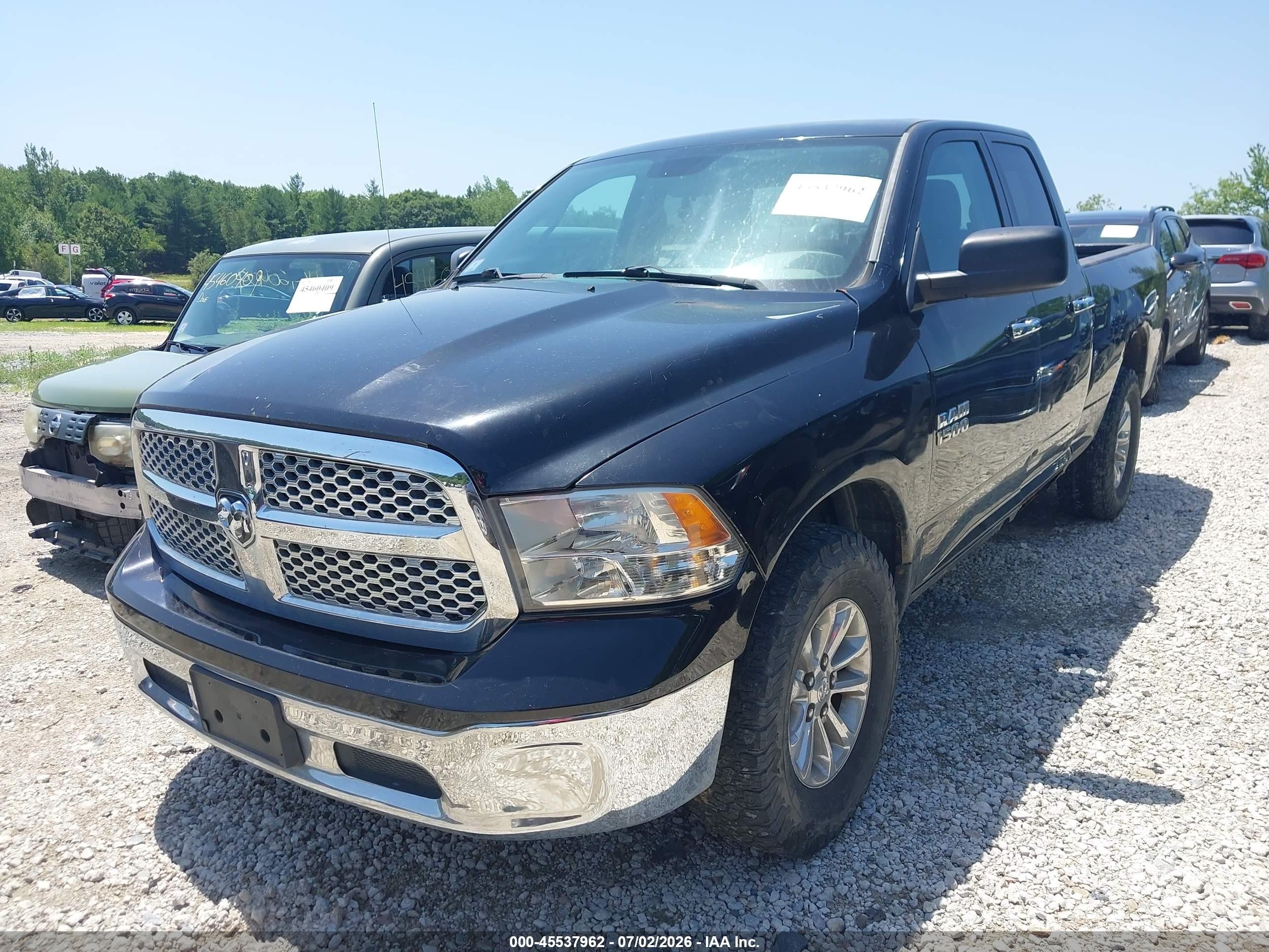 2013 Ram 1500 Slt Black vin: 1C6RR7GG1DS664558