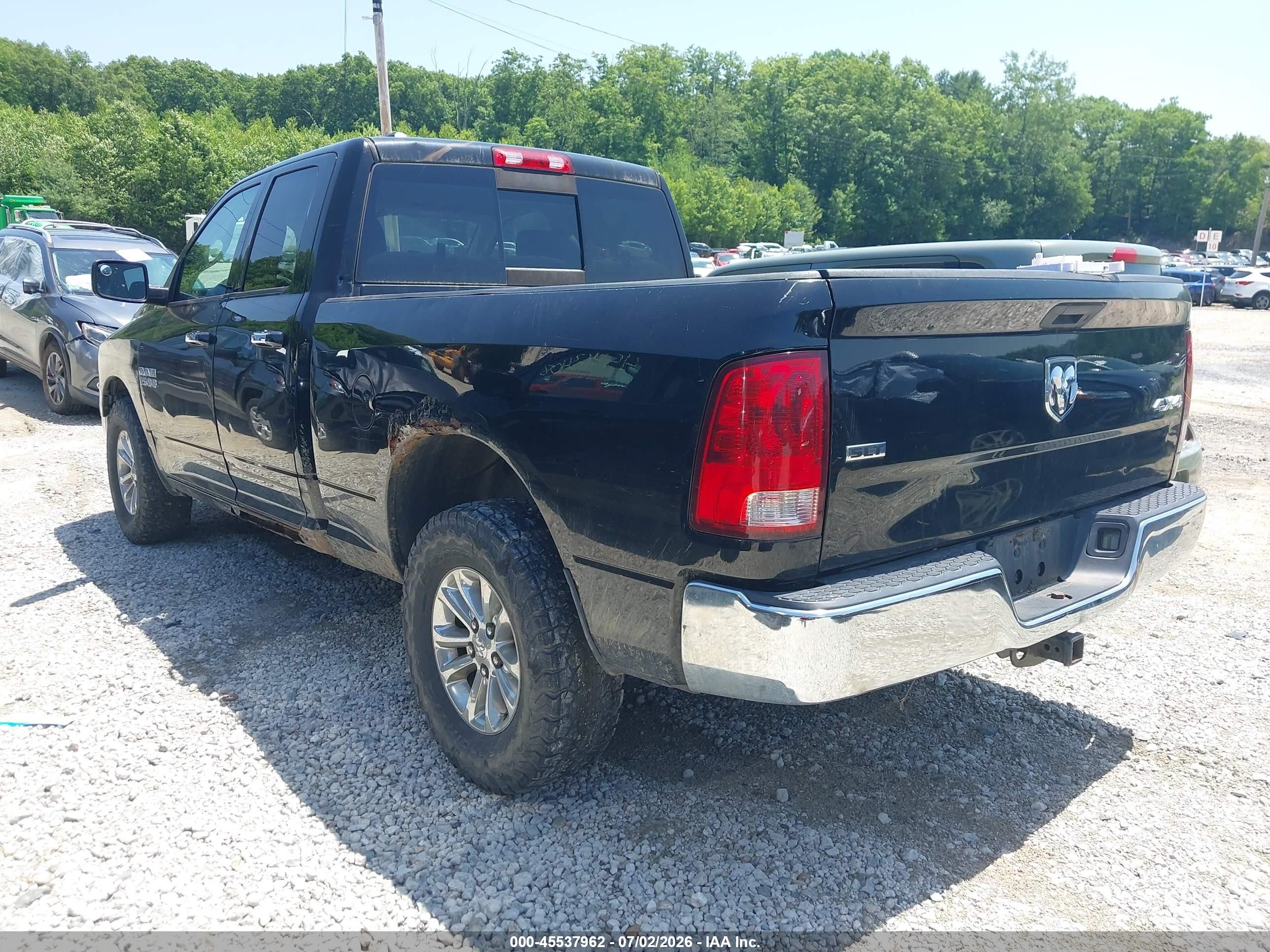 2013 Ram 1500 Slt Black vin: 1C6RR7GG1DS664558