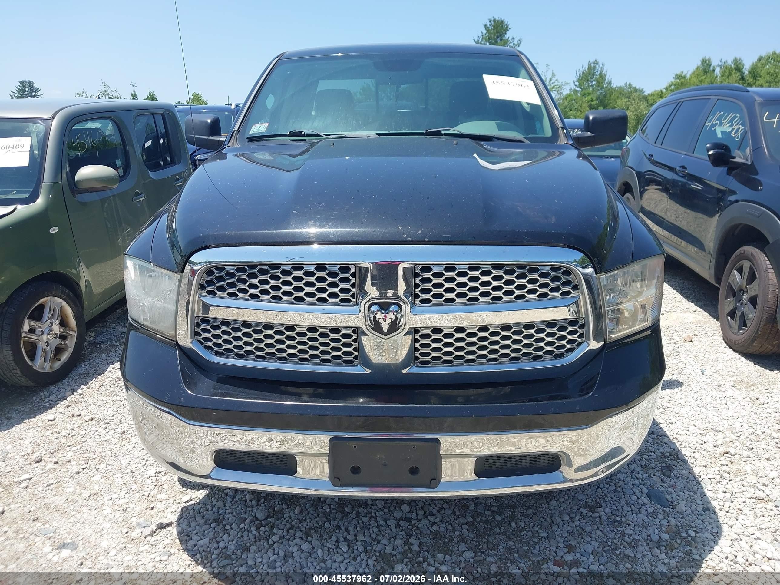 2013 Ram 1500 Slt Black vin: 1C6RR7GG1DS664558