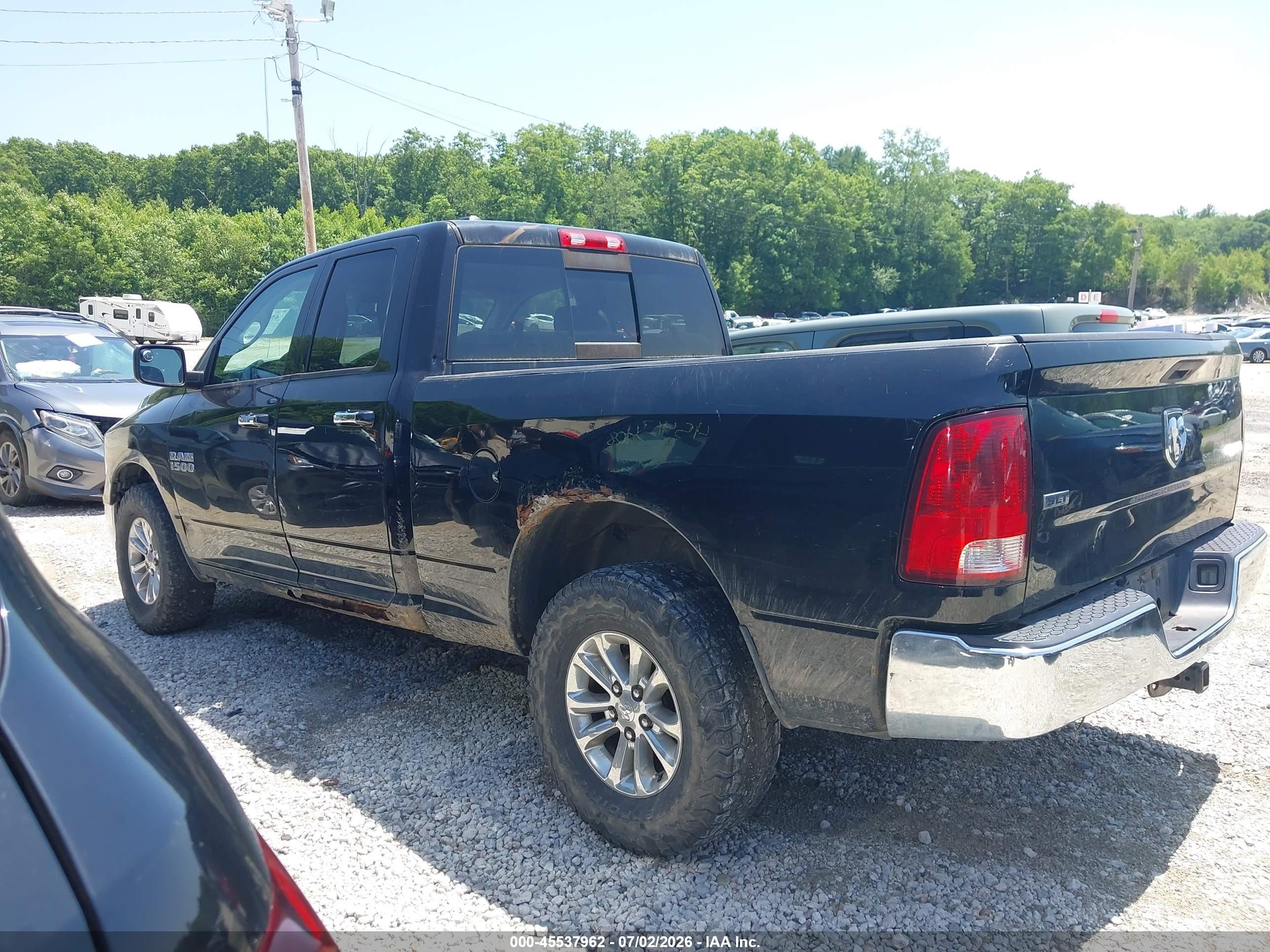 2013 Ram 1500 Slt Black vin: 1C6RR7GG1DS664558