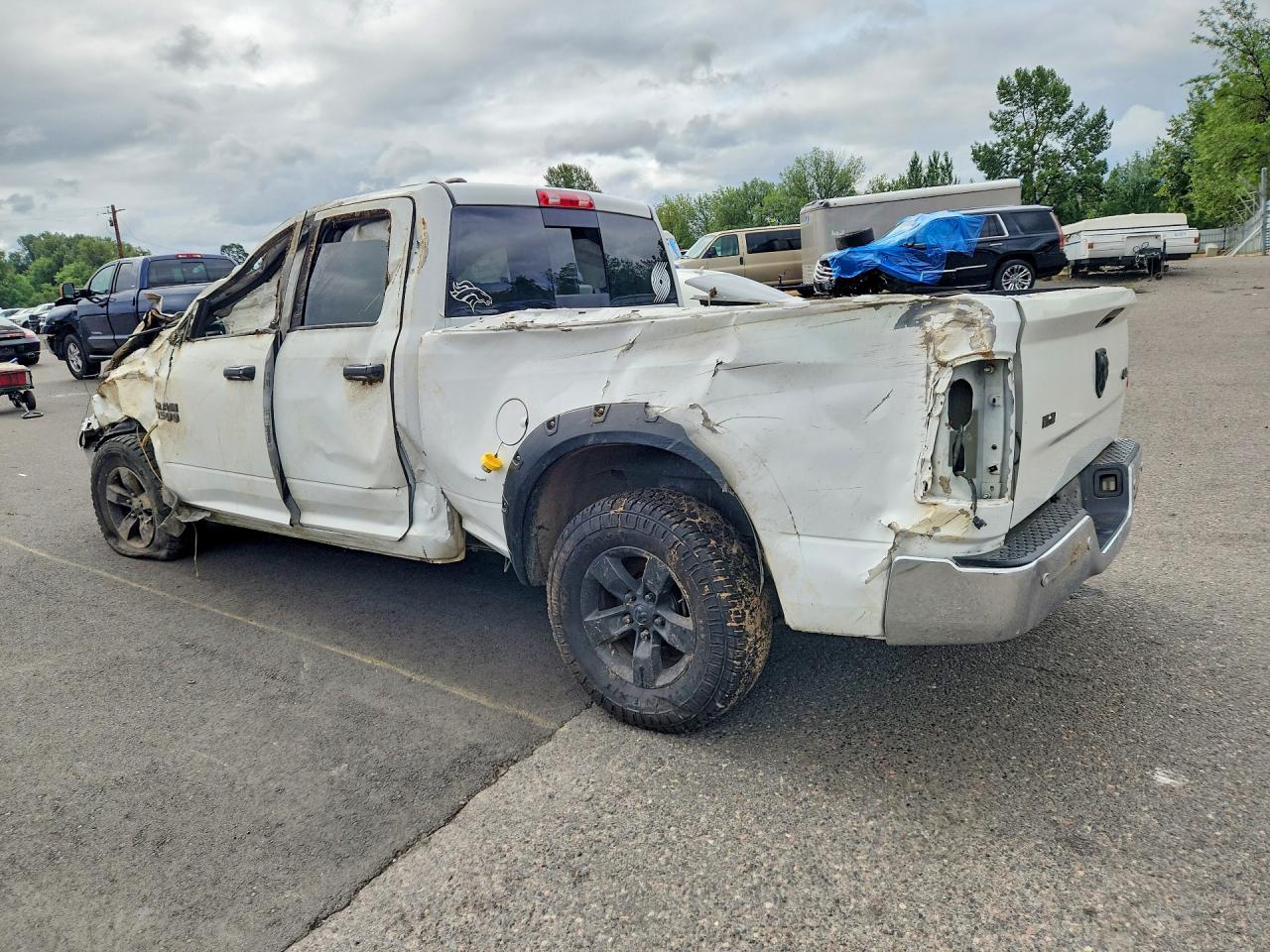 2014 Ram 1500 Slt White vin: 1C6RR7GG1ES103049