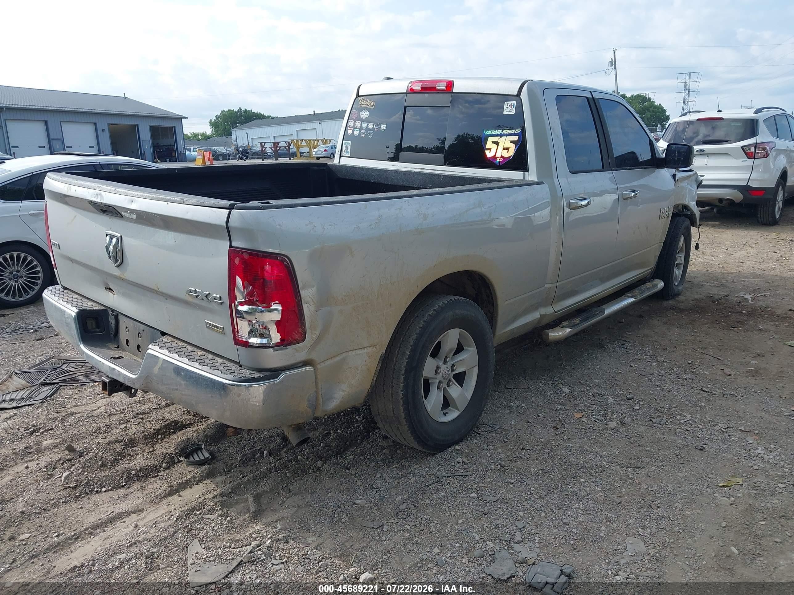 2015 Ram 1500 Slt Silver vin: 1C6RR7GG3FS531366