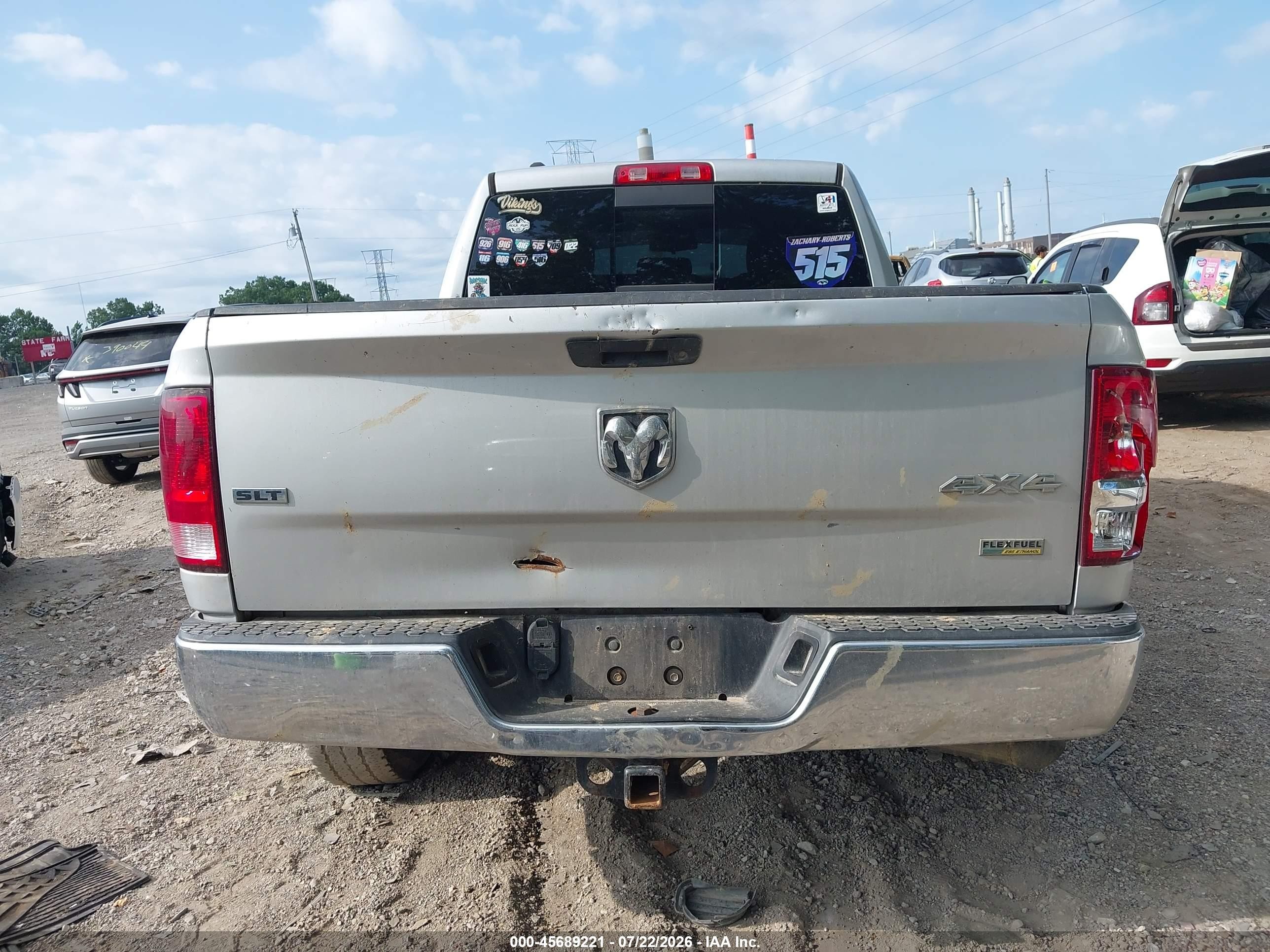 2015 Ram 1500 Slt Silver vin: 1C6RR7GG3FS531366
