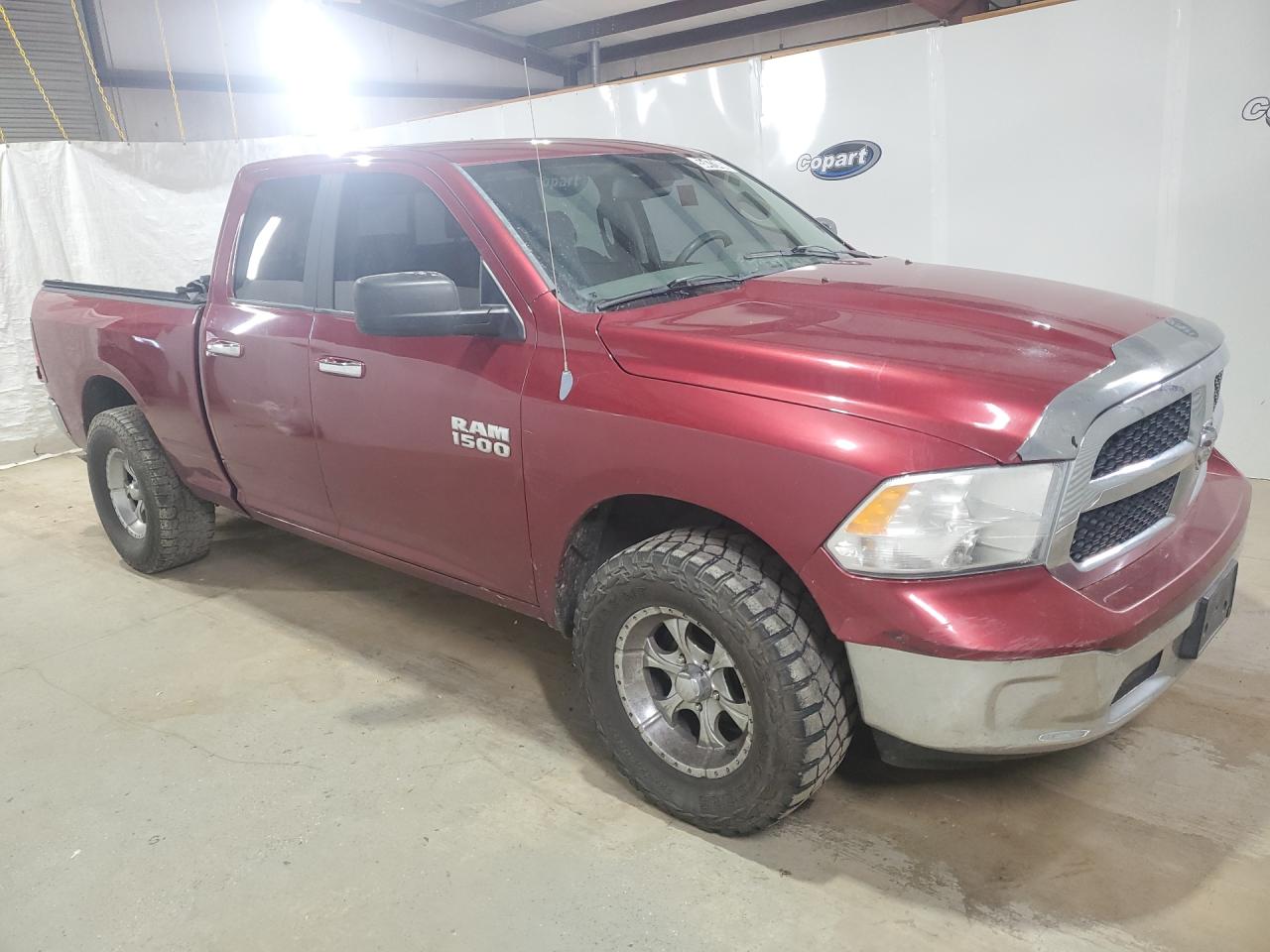 2014 Ram 1500 Slt Темно-бордовый vin: 1C6RR7GG4ES133677 Damage: Right Rear Door, Dent(S) W/ Paint Dmg, 2 To 3 Inches